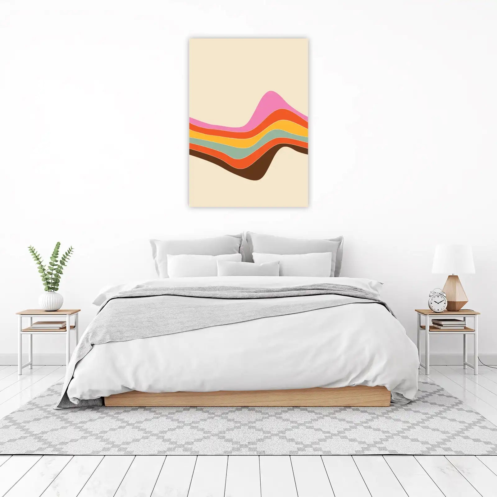 Retro Wave 70s Abstract Wall Art