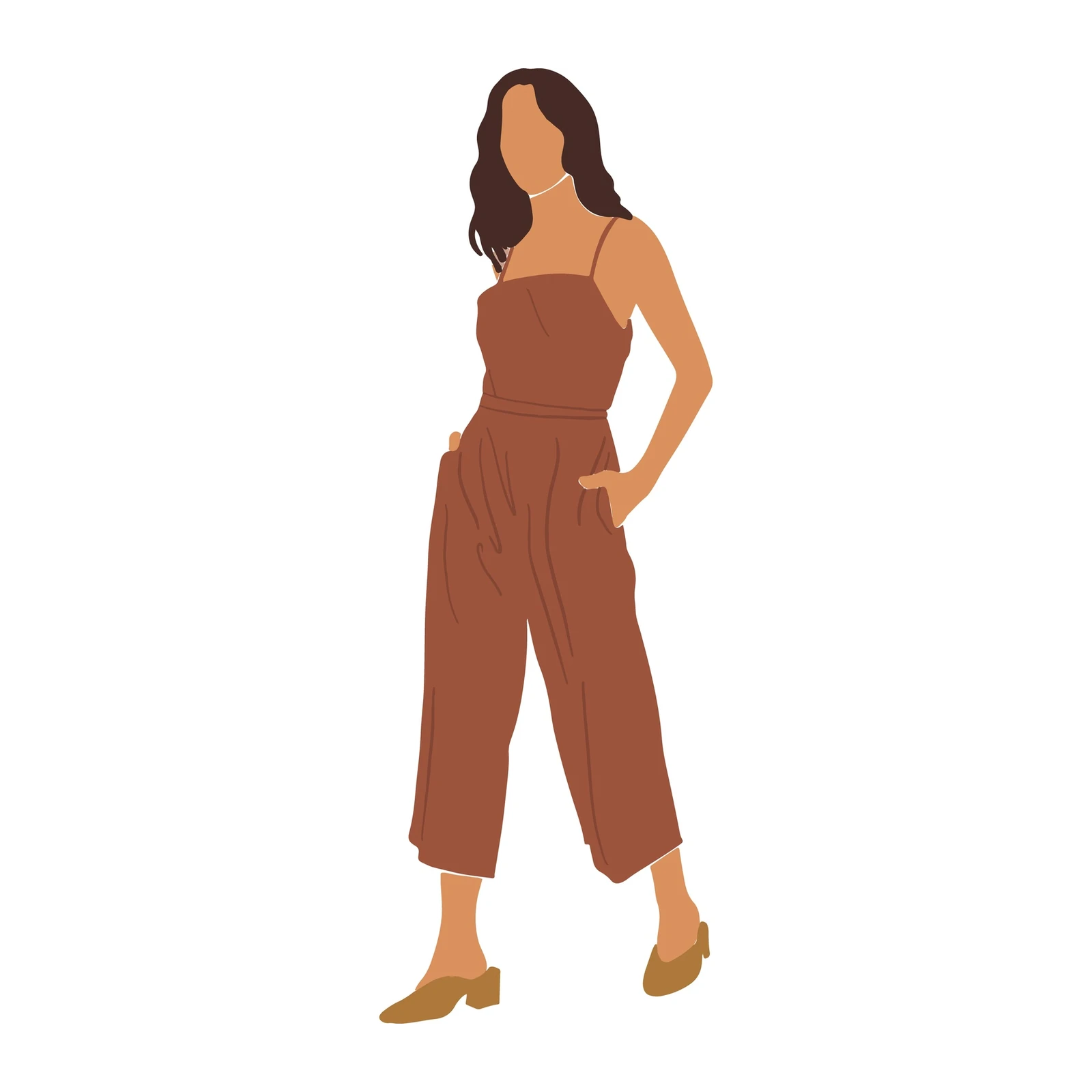 Boho Chic Woman Portrait Wall Art