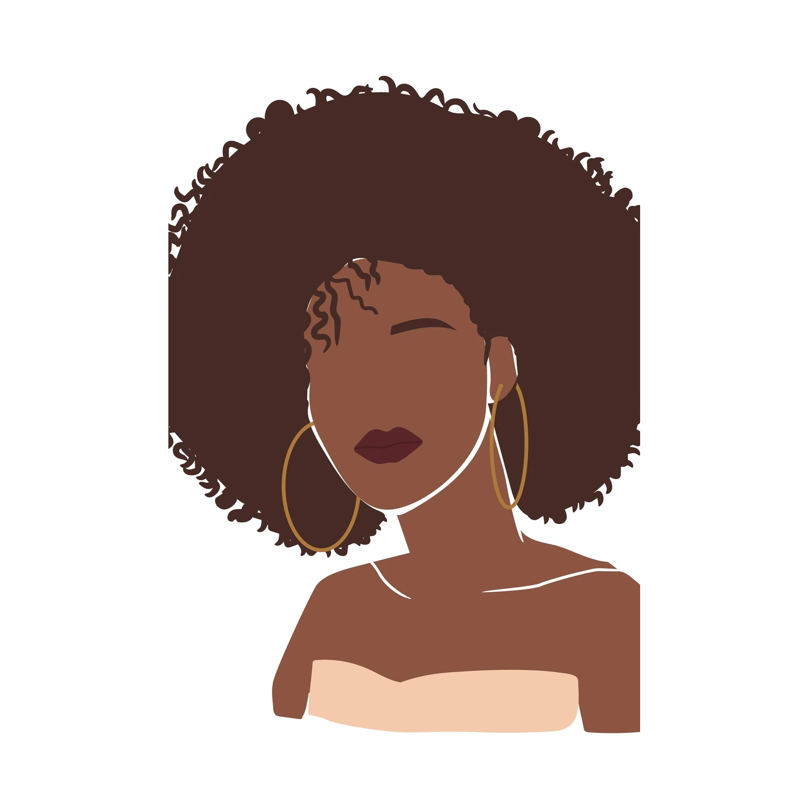 Empowering Afro Queen Wall Art