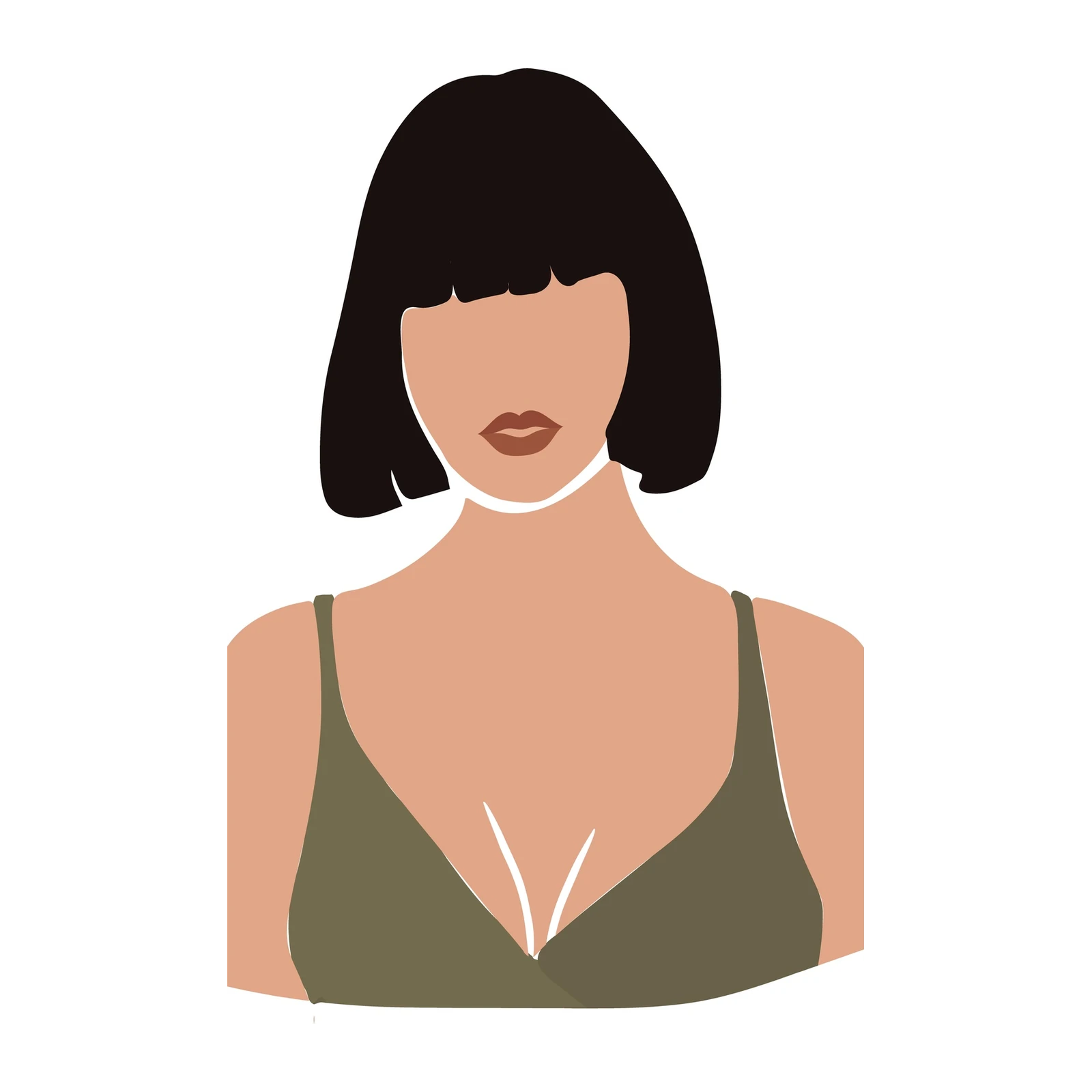 Minimalist Woman Portrait Wall Art