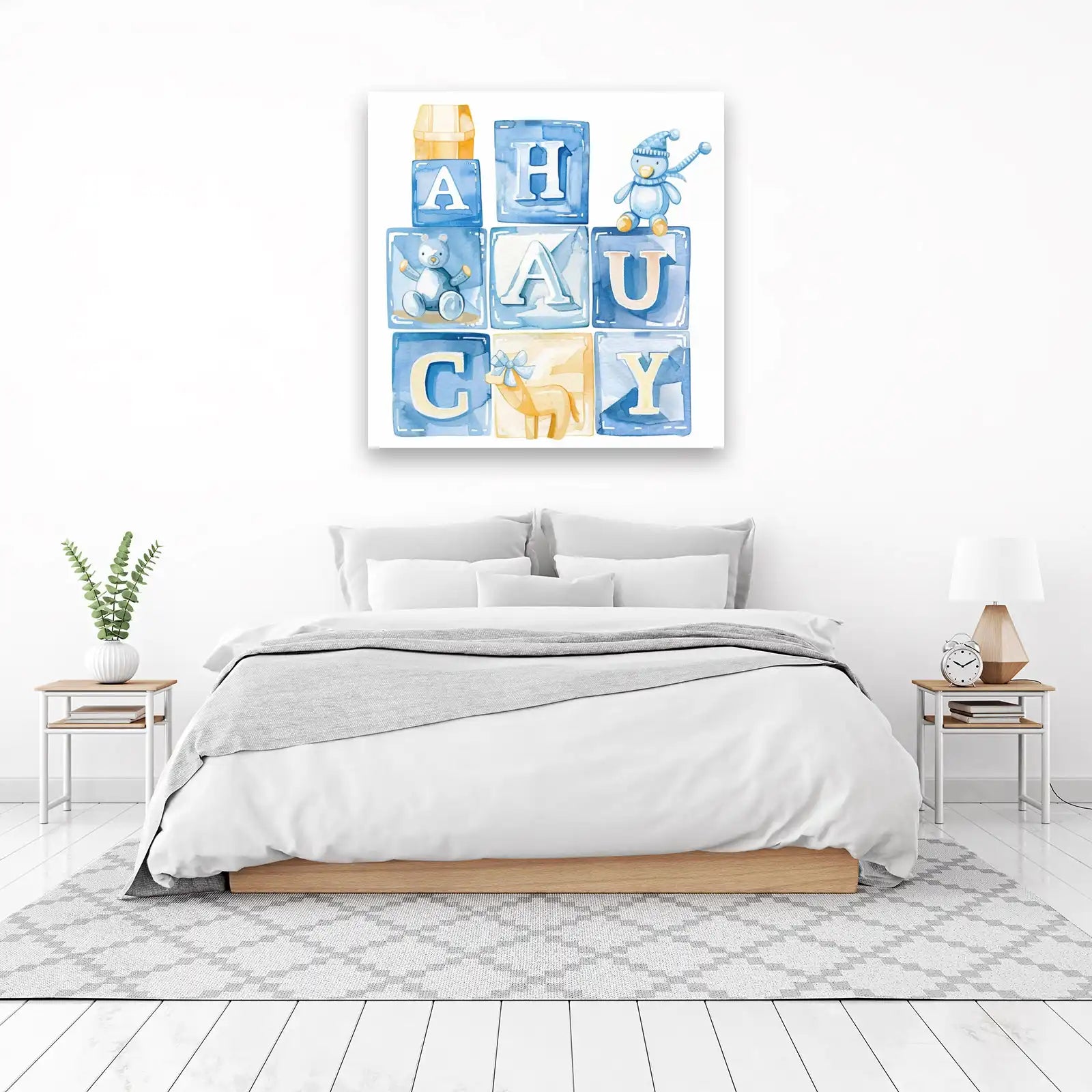 Charming ABC Blocks Nursery Wall Art Wall Art
