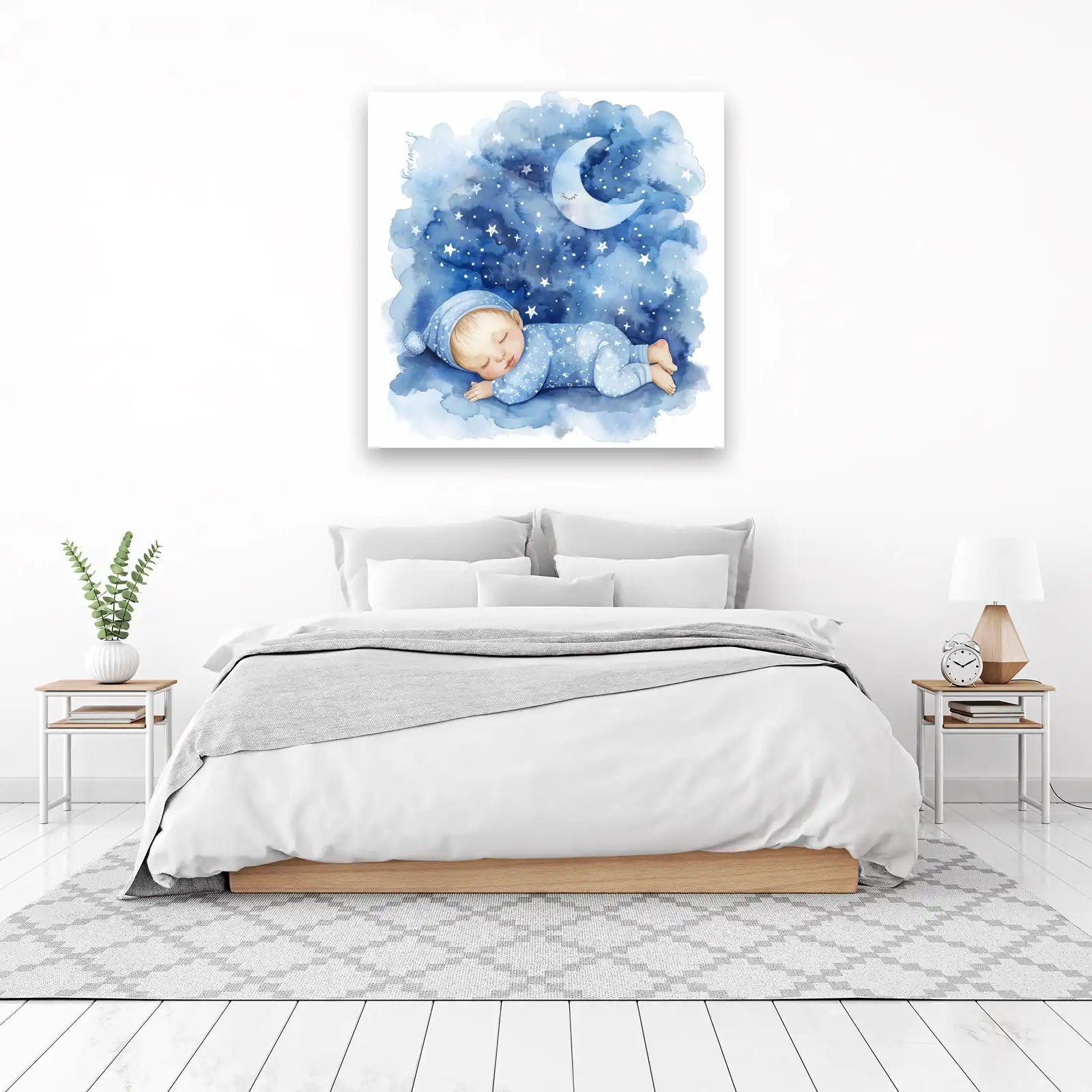 Sweet Dreams Baby Moon & Stars Wall Art