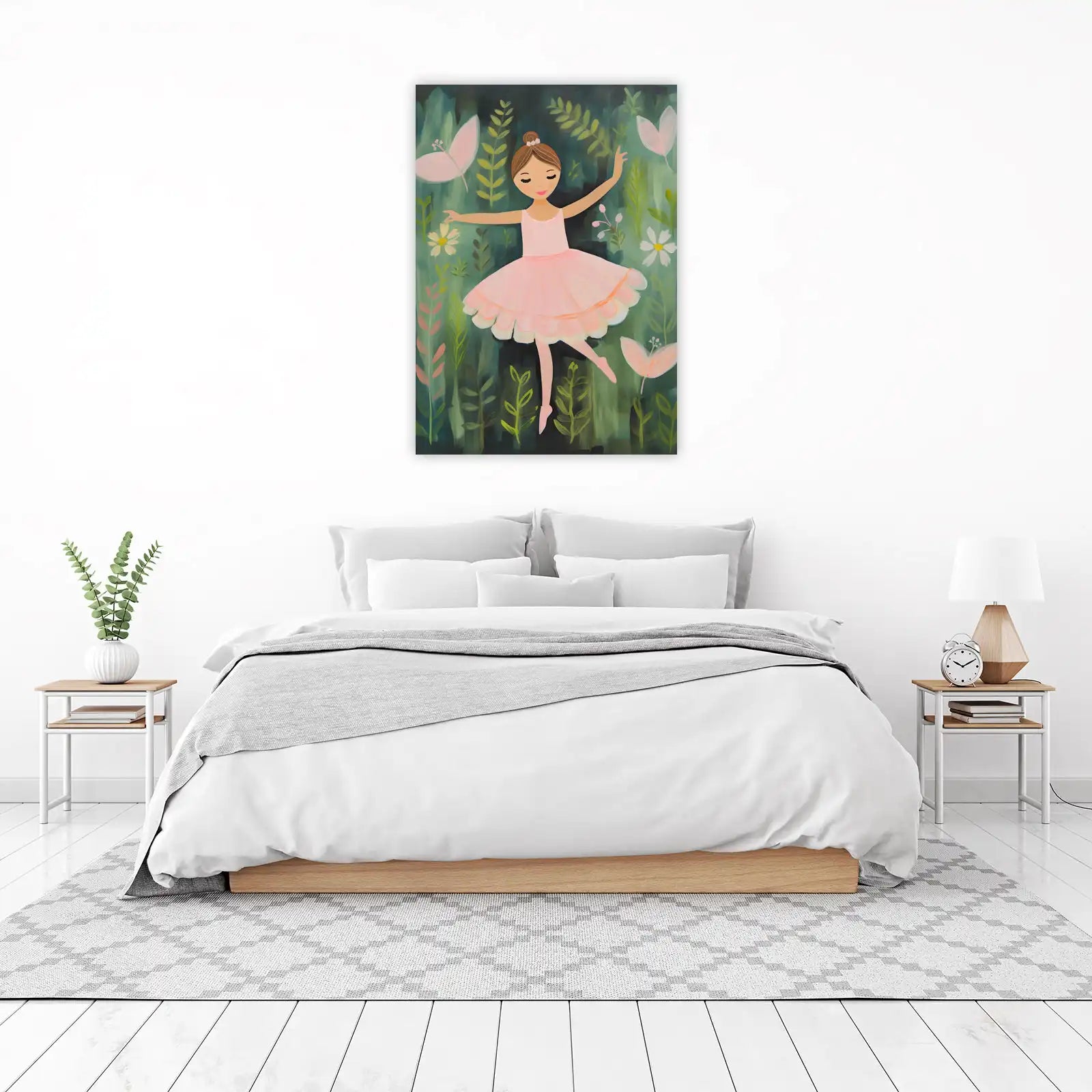 Enchanting Ballerina Garden Wall Art