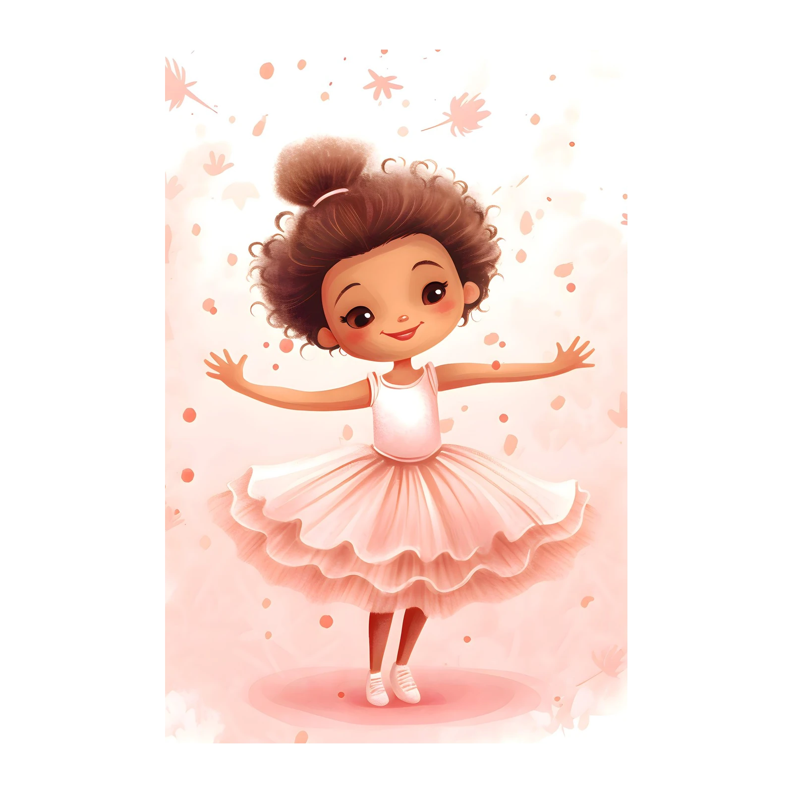 Charming Ballerina Girl Aura Wall Art