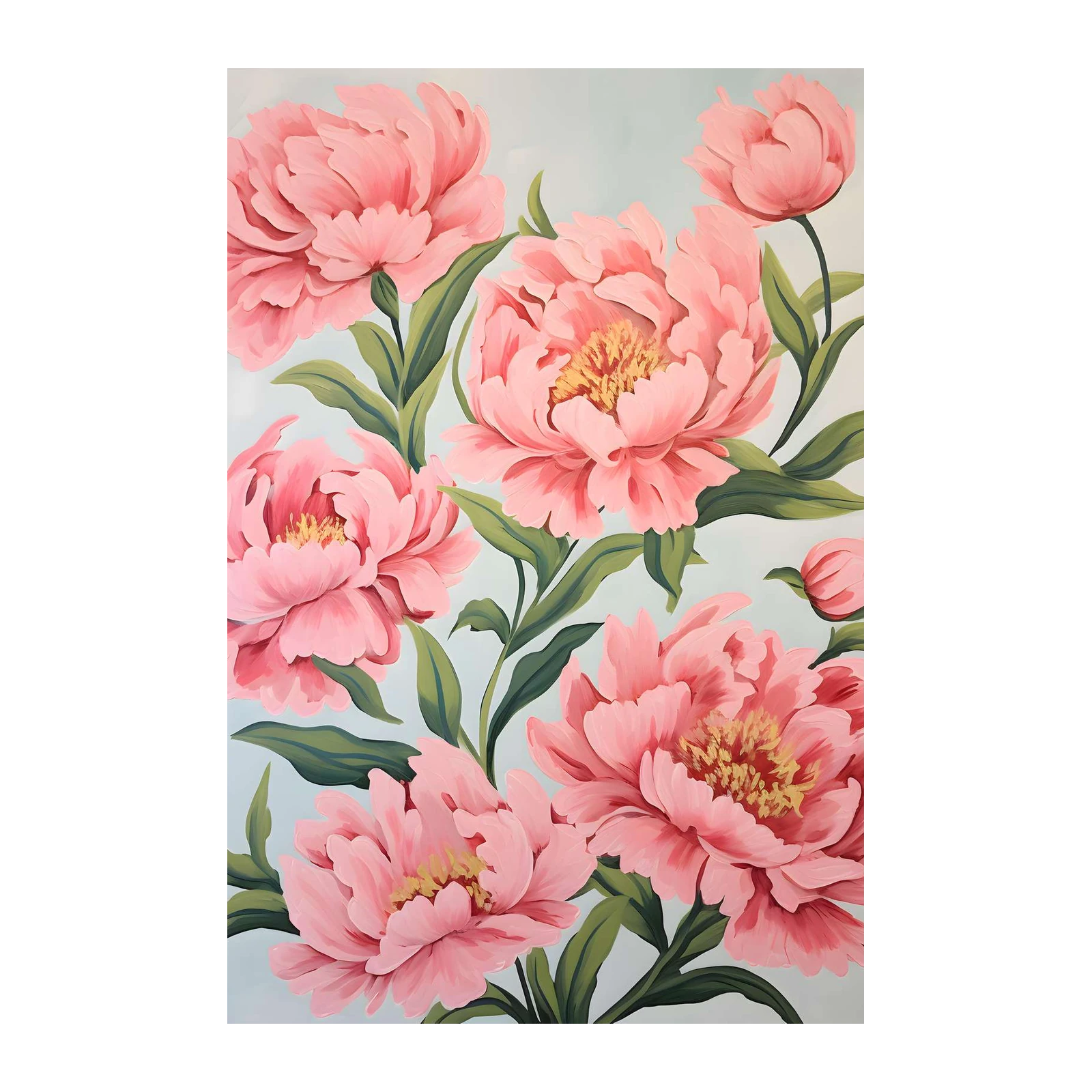 Blush Pink Peony Garden Wall Art