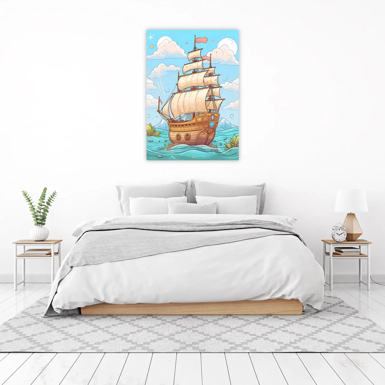 Vintage Sailing Ship Adventure Wall Art