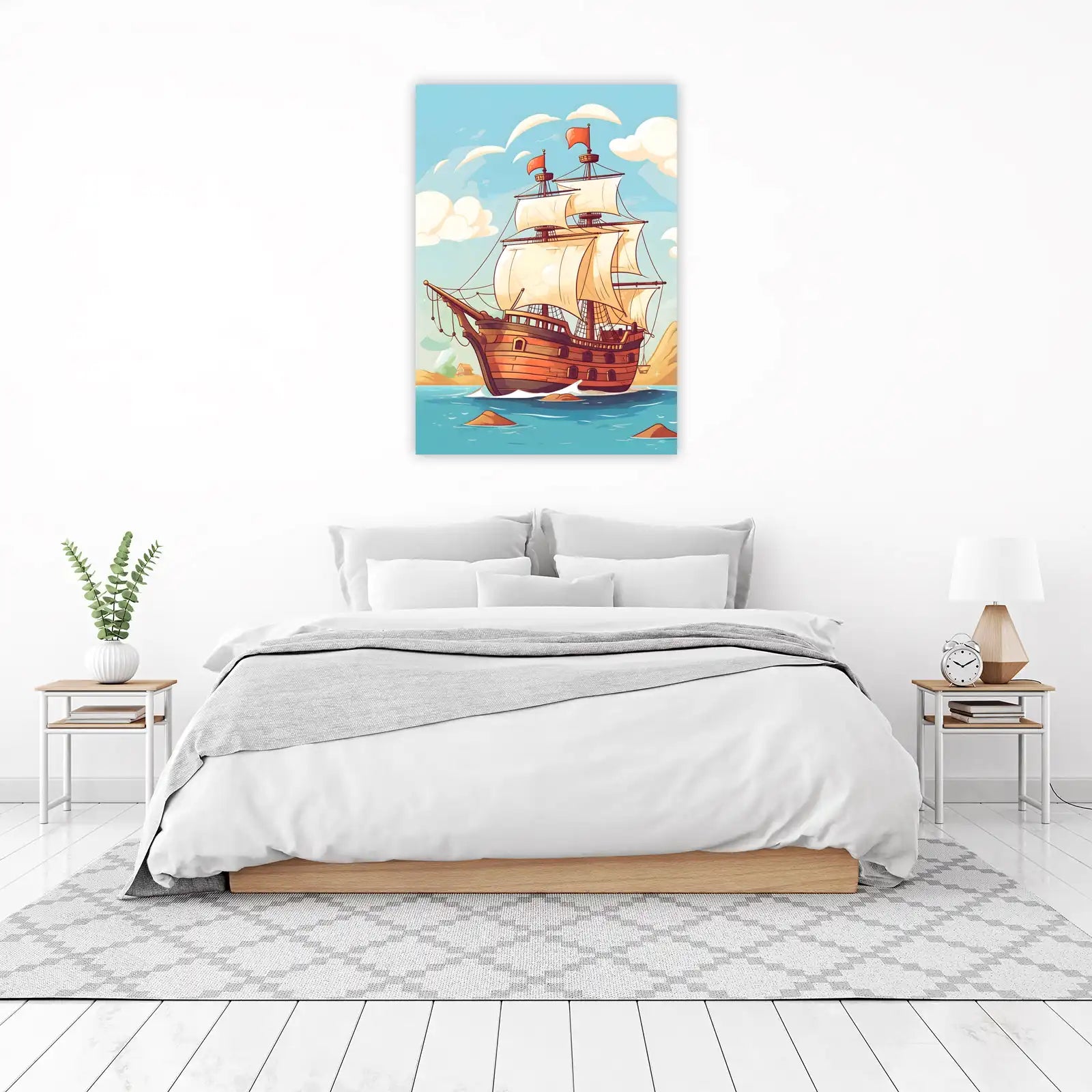 Vintage Sailing Ship Adventure Wall Art