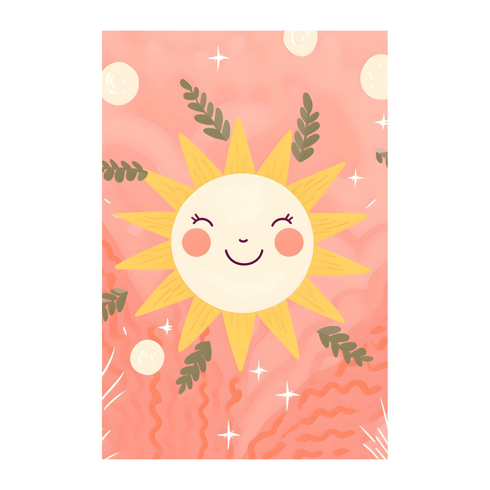 Whimsical Sun & Stars Wall Art