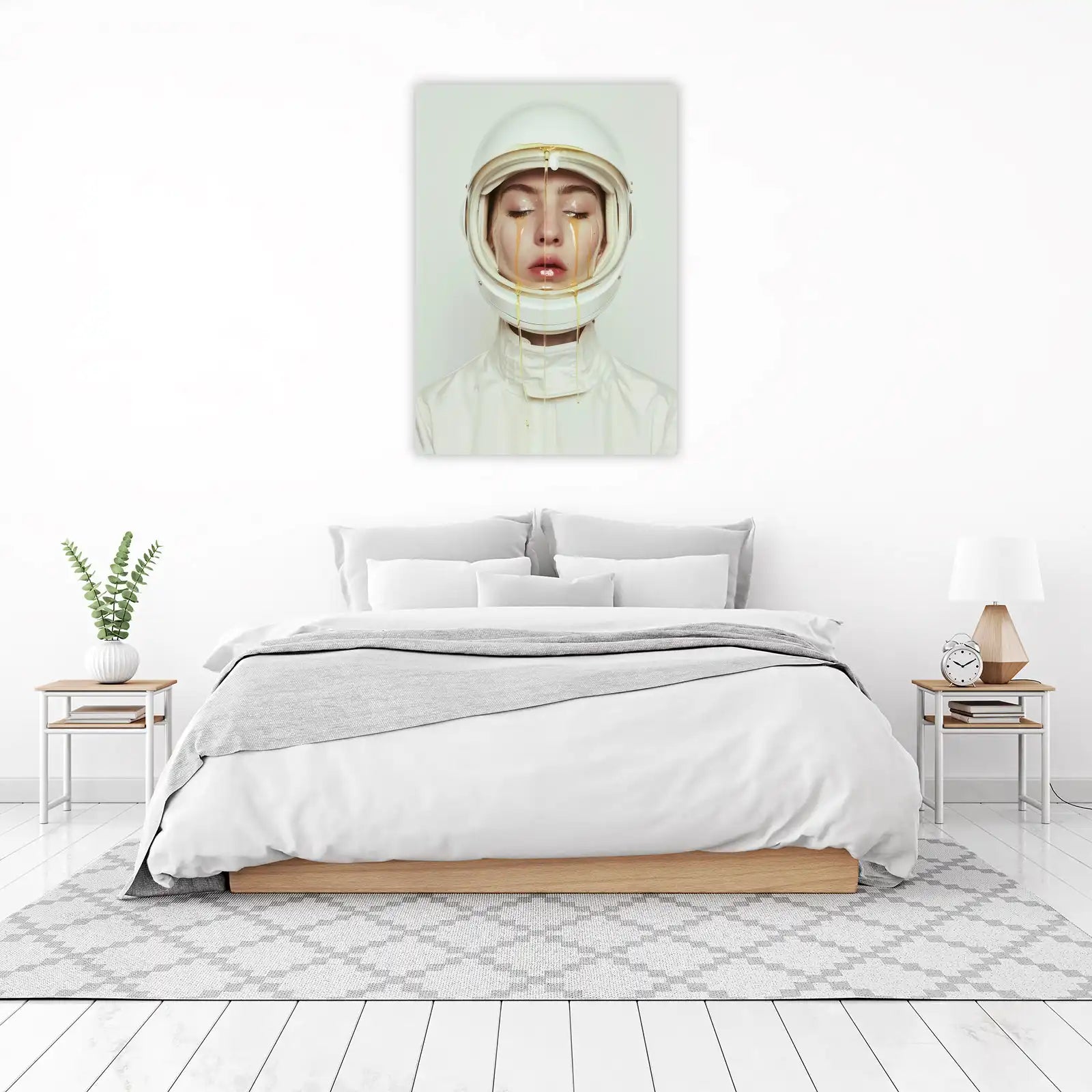Surreal Astronaut Tears Wall Art