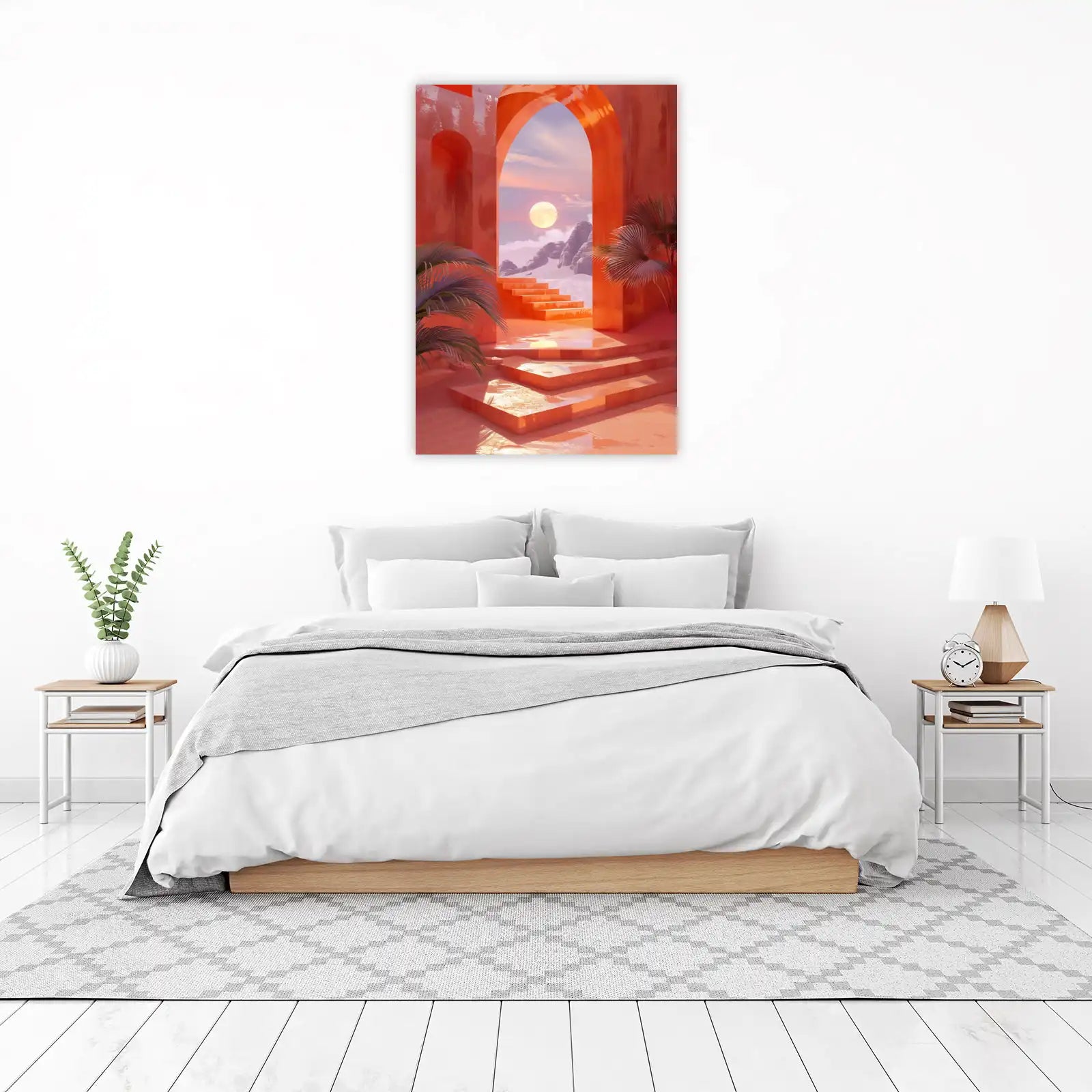 Dreamy Desert Oasis Arch Wall Art