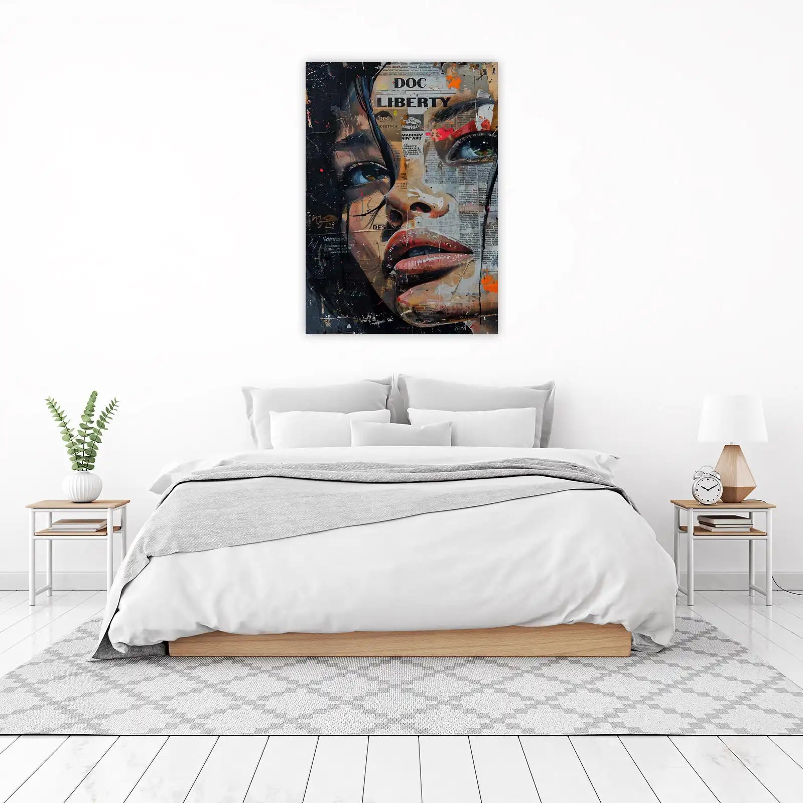 Urban Diva Portrait Mixed Media Wall Art