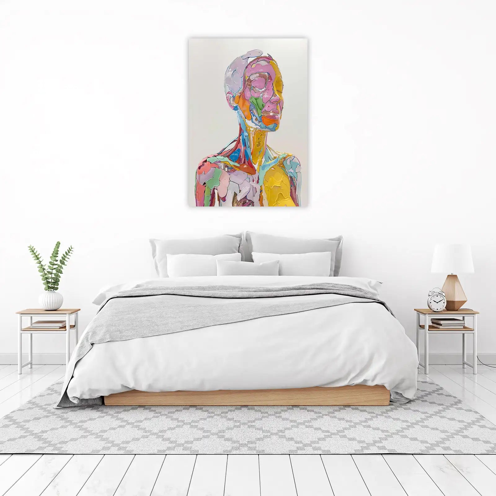 Vibrant Abstract Anatomy Wall Art
