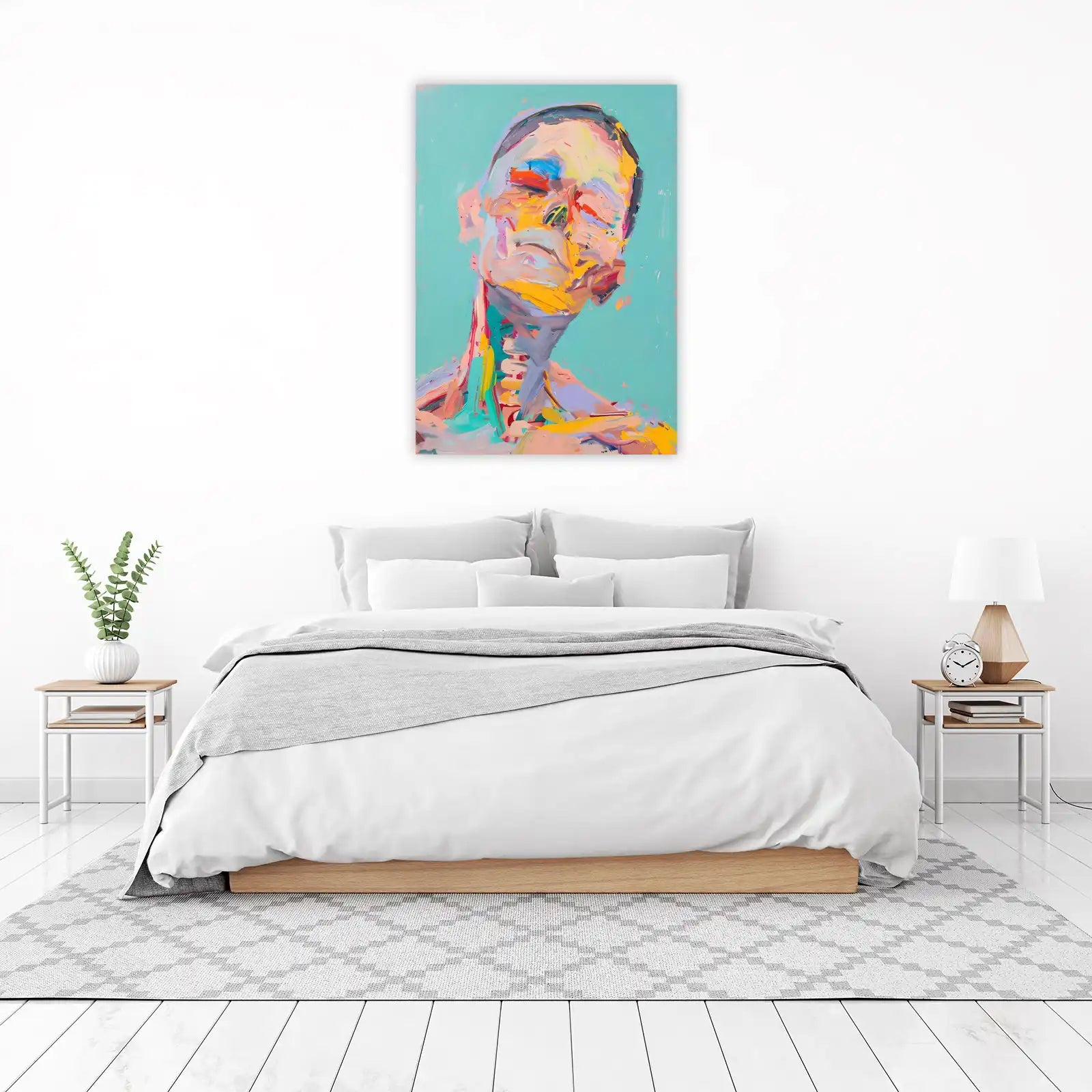 Expressive Portrait Modern Art Wall Art