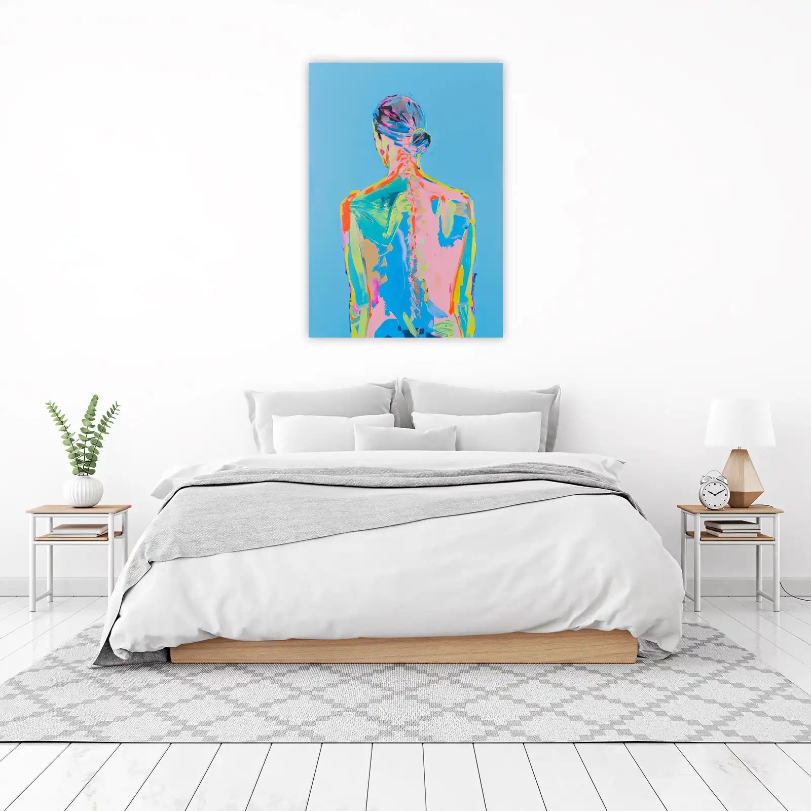 Vibrant Abstract Human Form Wall Art