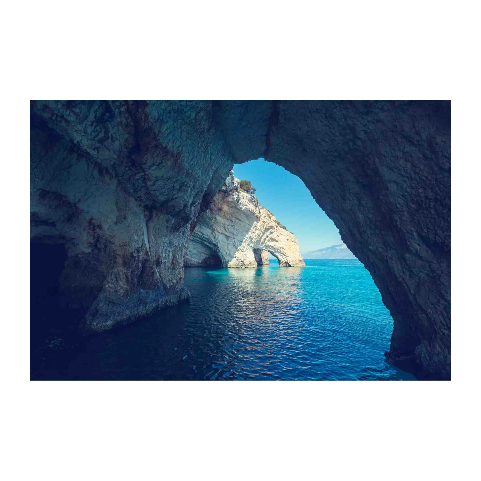 Azure Cave Arch Ocean Scenic Wall Art