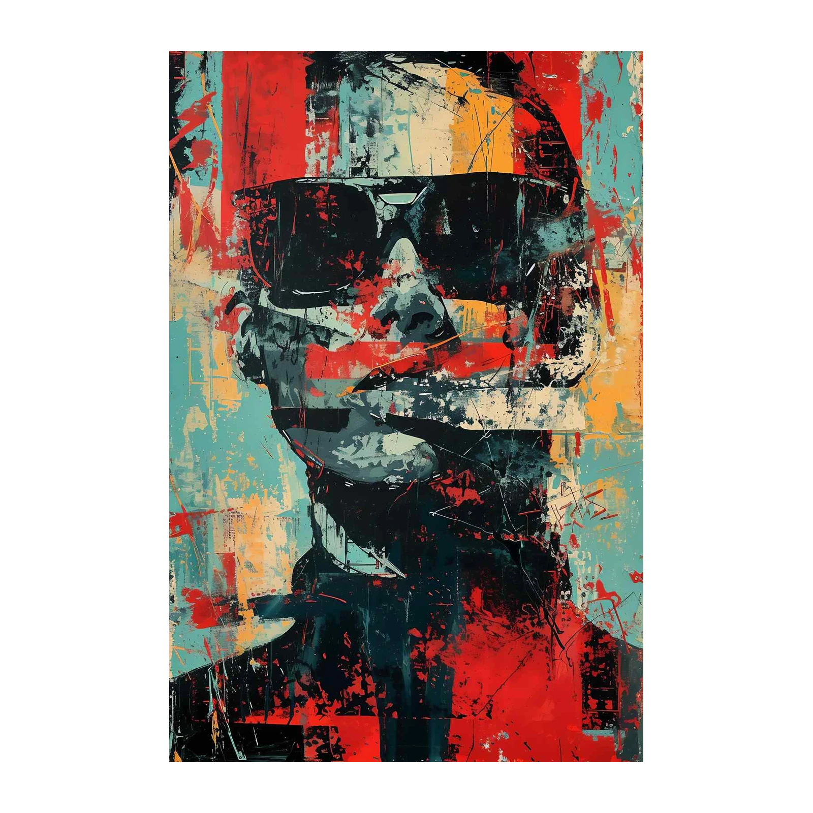 Bold Abstract Portrait Wall Art