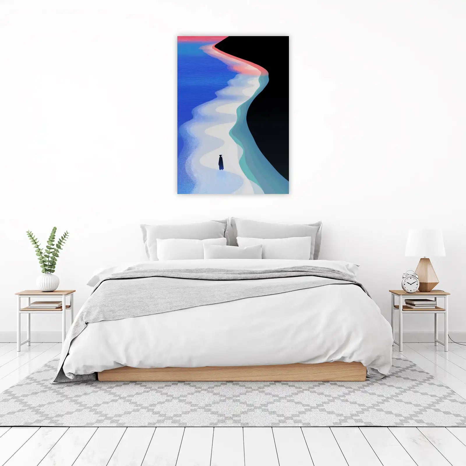 Mystic Wanderer Abstract Landscape Wall Art