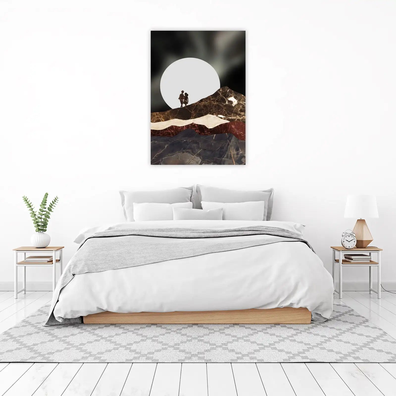 Couple's Journey Mountainscape Wall Art