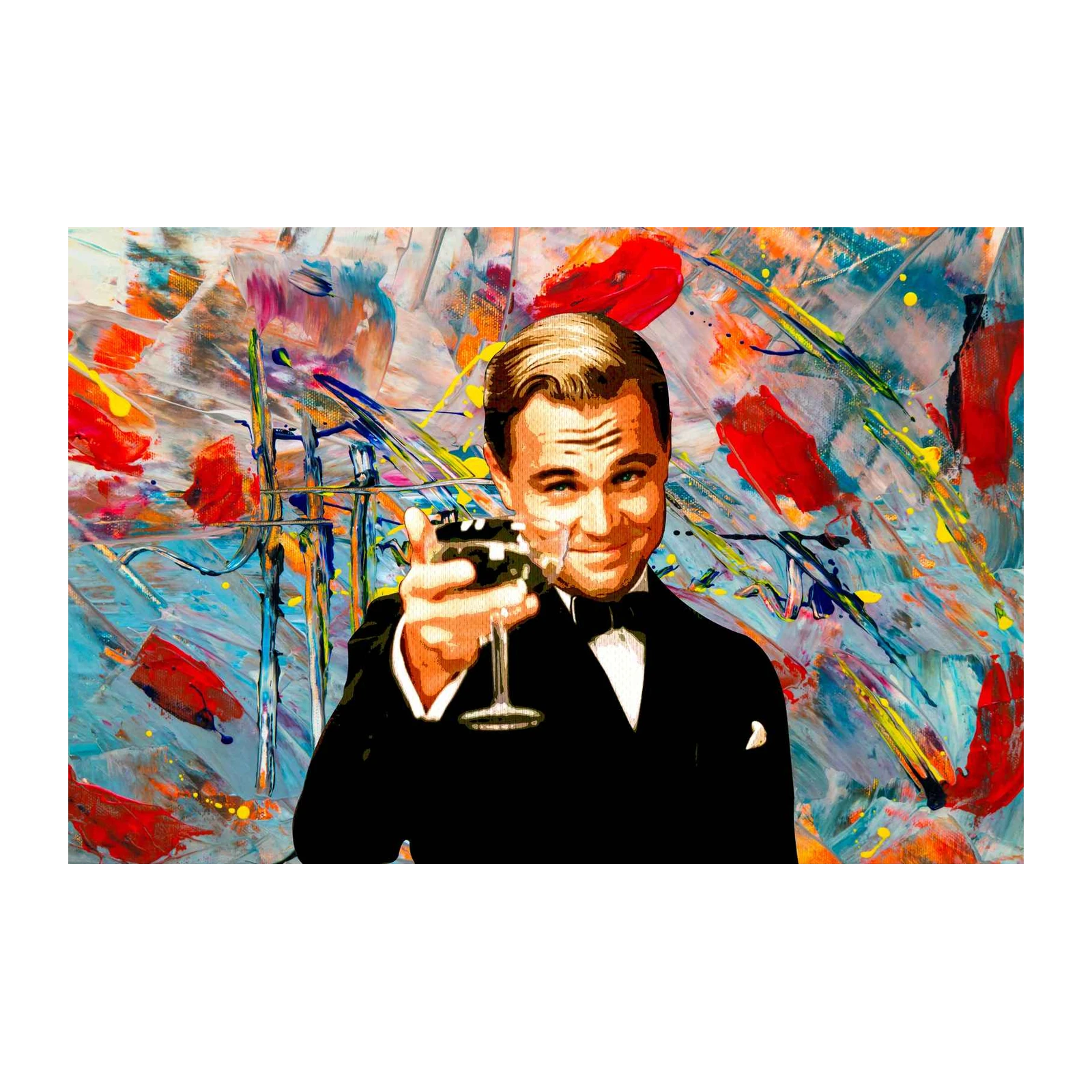 Gatsby Abstract Toast Wall Art