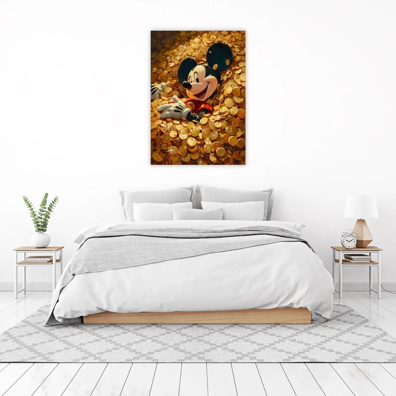 Mickey Mouse Treasure Gold Coin Wall Art