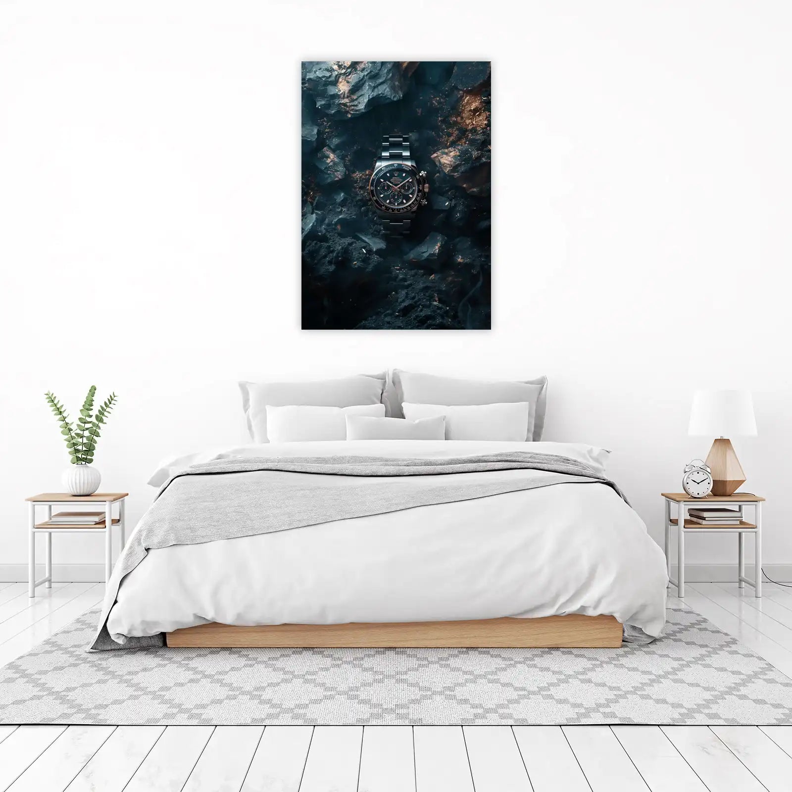 Luxury Watch & Rocks Wall Art
