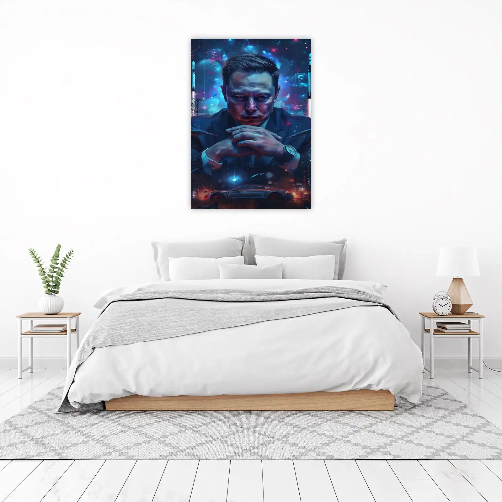 Elon Musk Visionary Space & Auto Wall Art