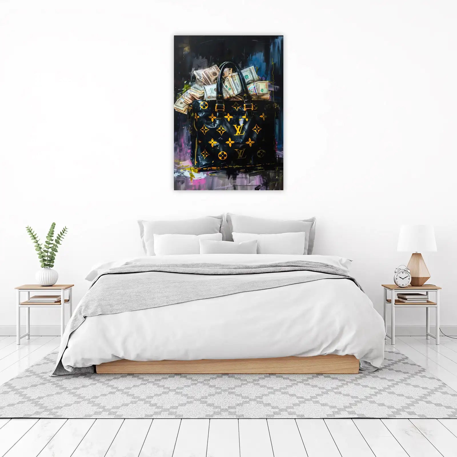 Money Bag Luxury Street Art Wall Art