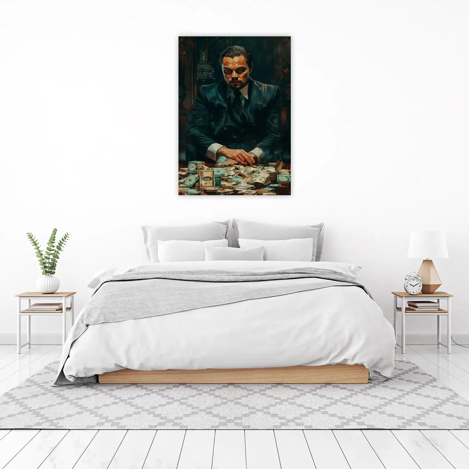 Leonardo DiCaprio Money King Wall Art