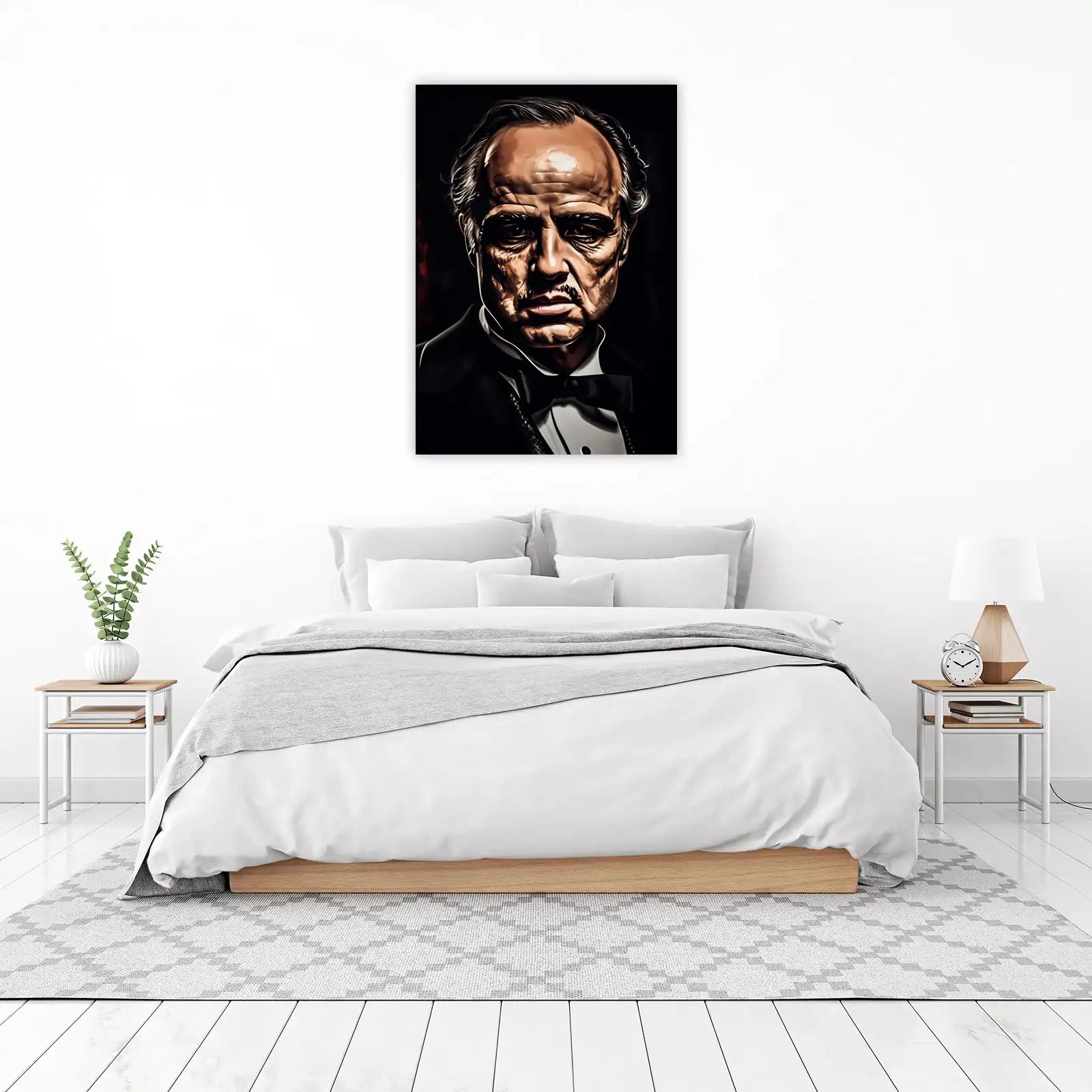 Iconic Mafia Boss Portrait Wall Art