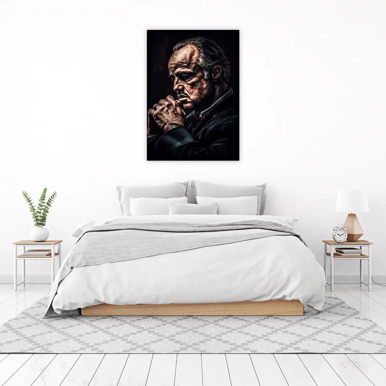 Iconic Godfather Portrait Wall Art