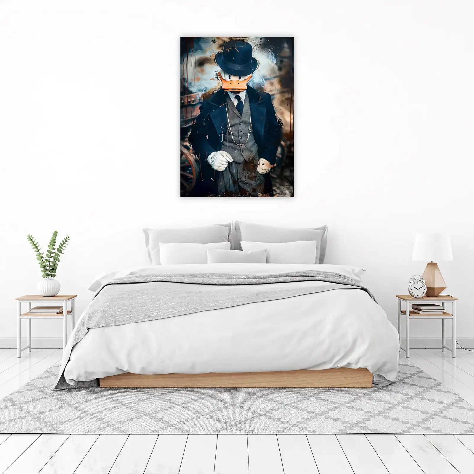 Sophisticated Donald Duck Vintage Style Wall Art