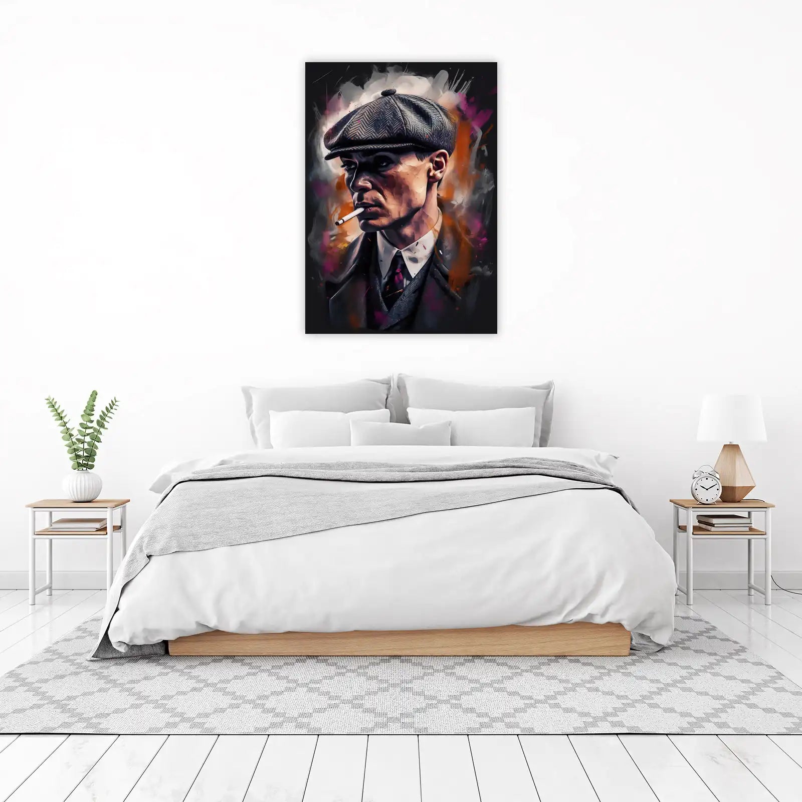 Gritty Gangster Portrait Wall Art