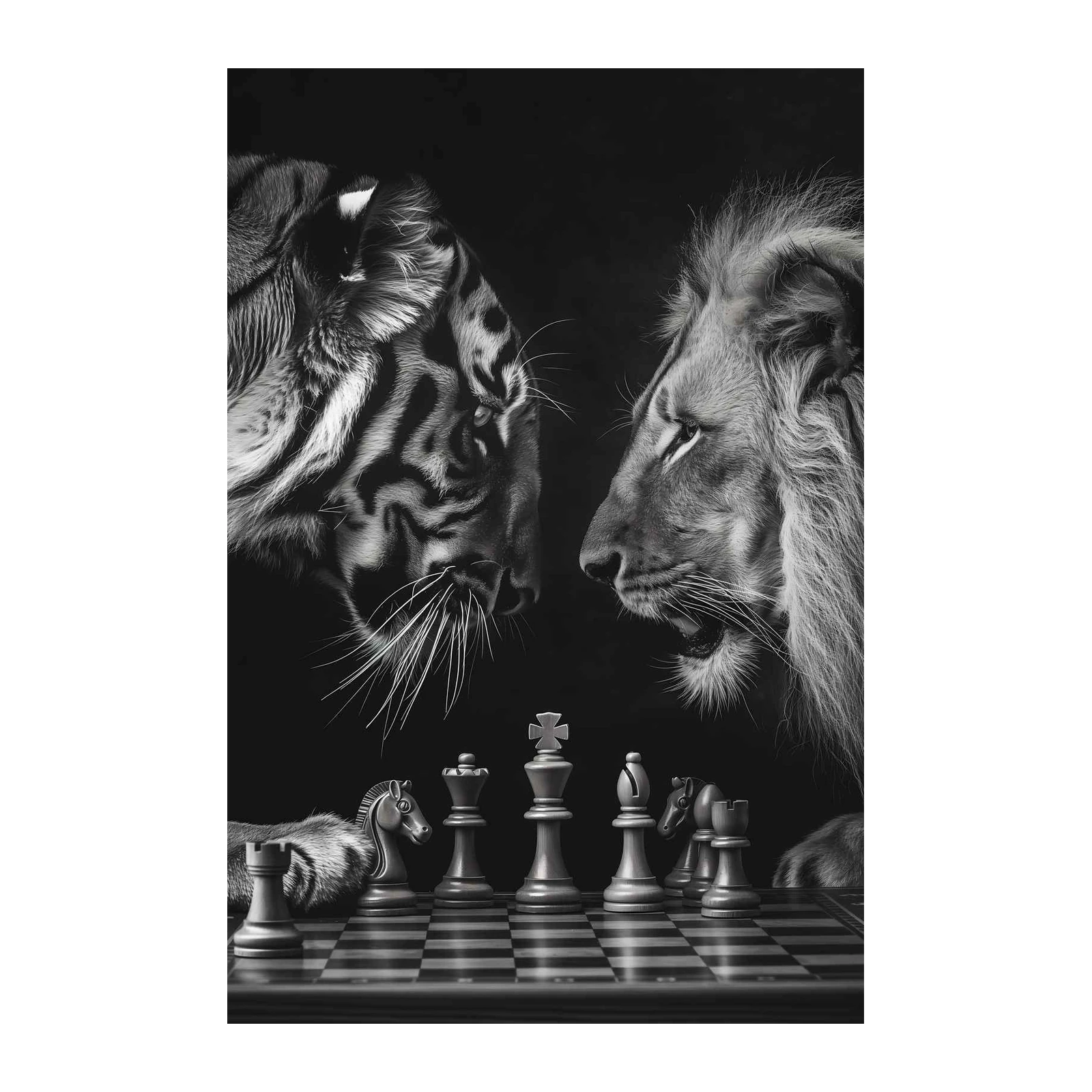 Majestic Chess Battle Wall Art
