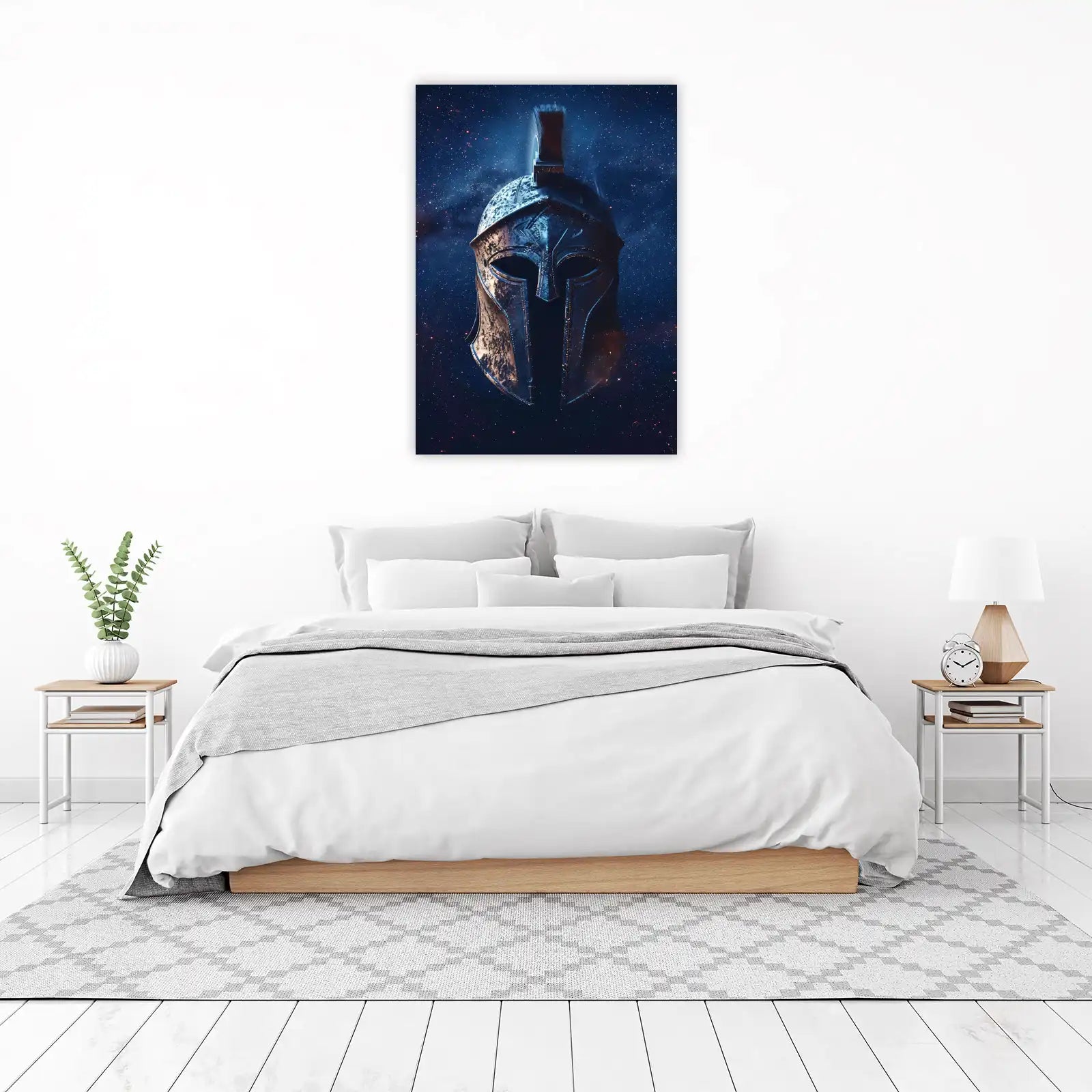 Warrior's Cosmos Helmet Wall Art