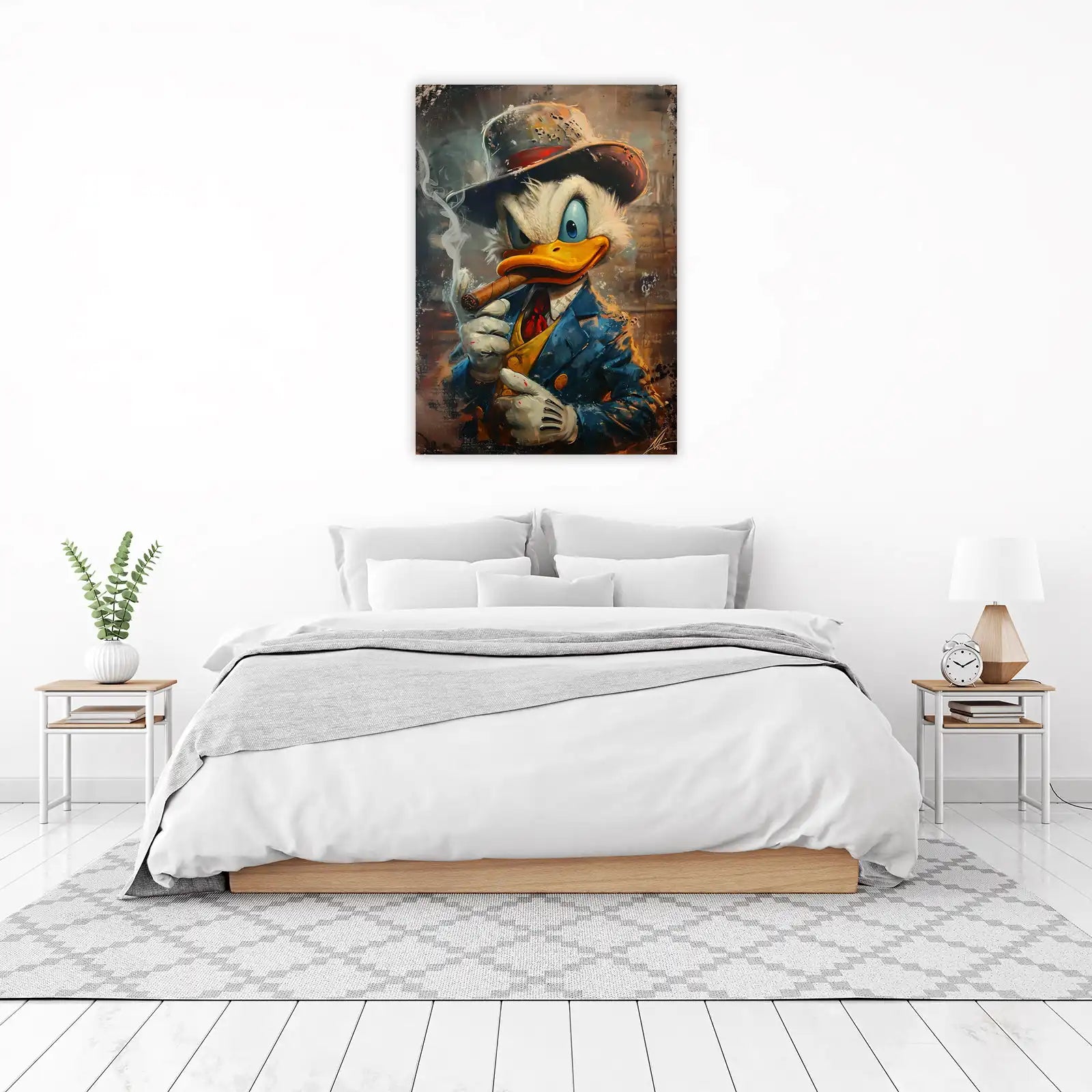 Boss Duck Cigar Smoker Wall Art