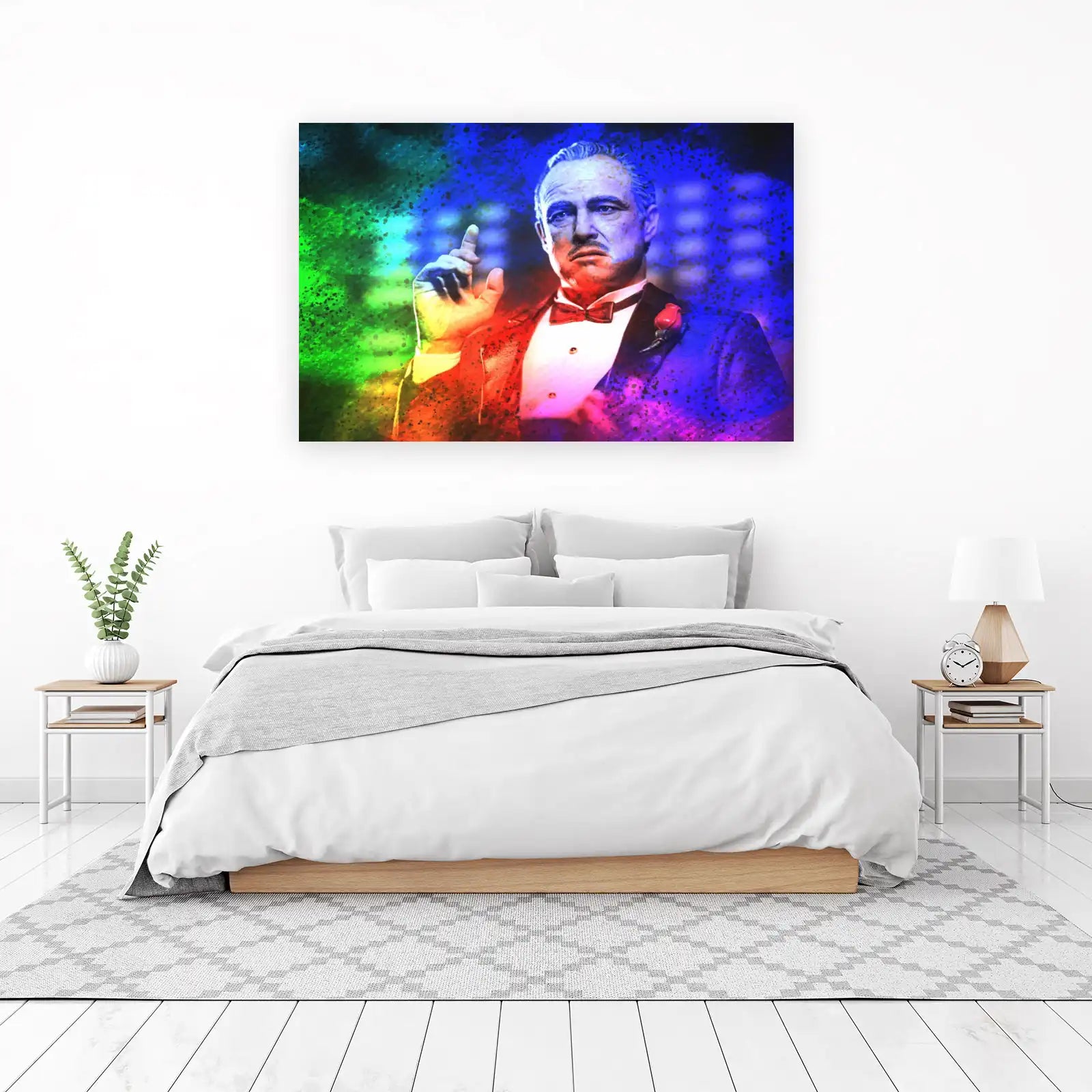Vibrant Godfather Marlon Brando Wall Art