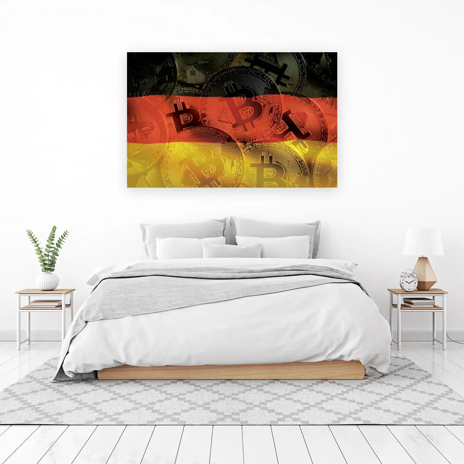 German Bitcoin Crypto Art Wall Art