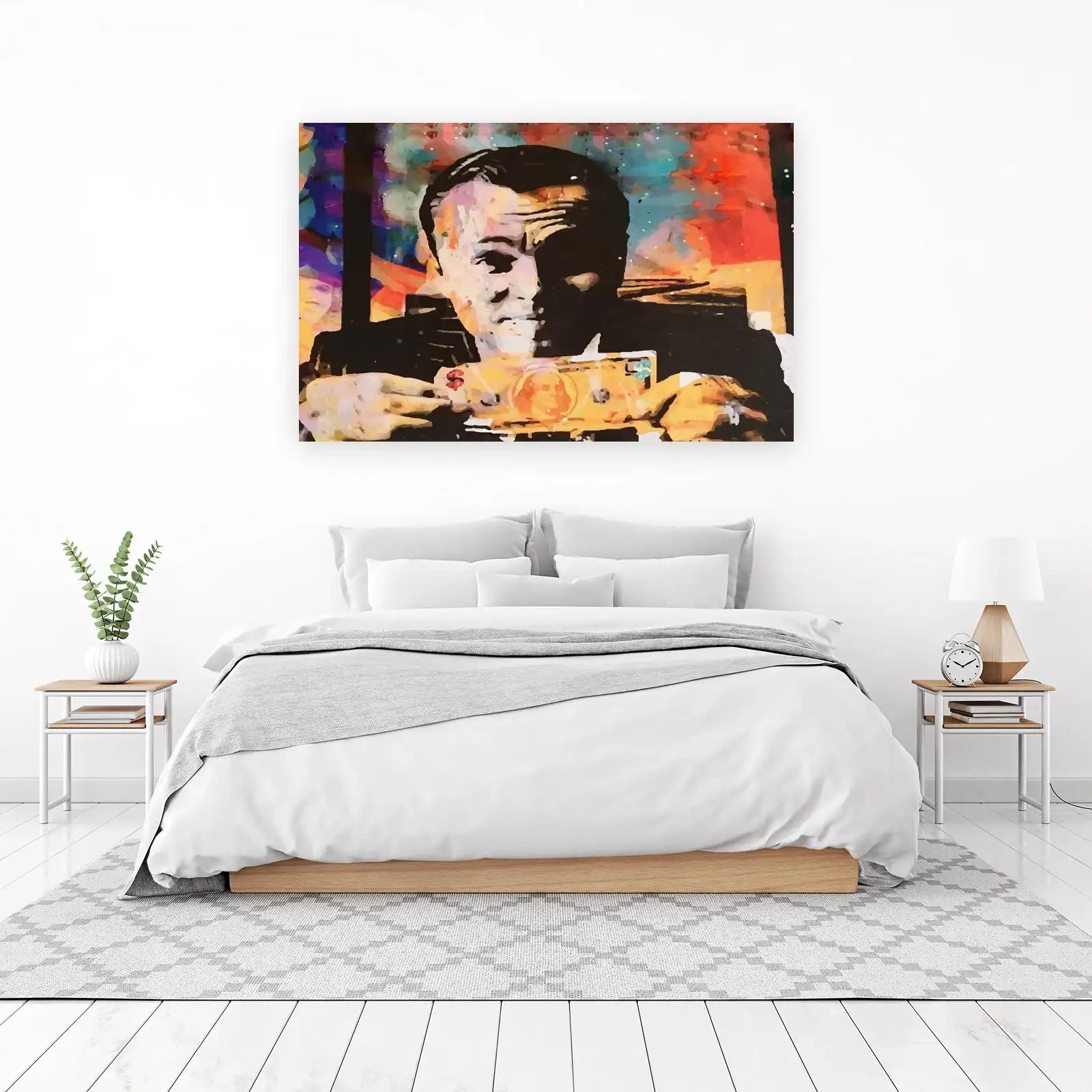Abstract Money Portrait Wall Art