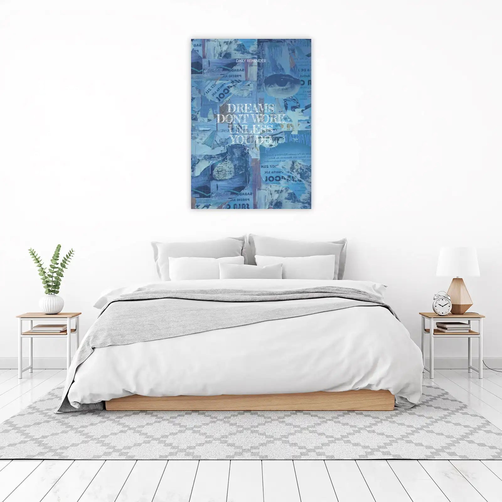Inspirational Collage "Dreams Wall Art"