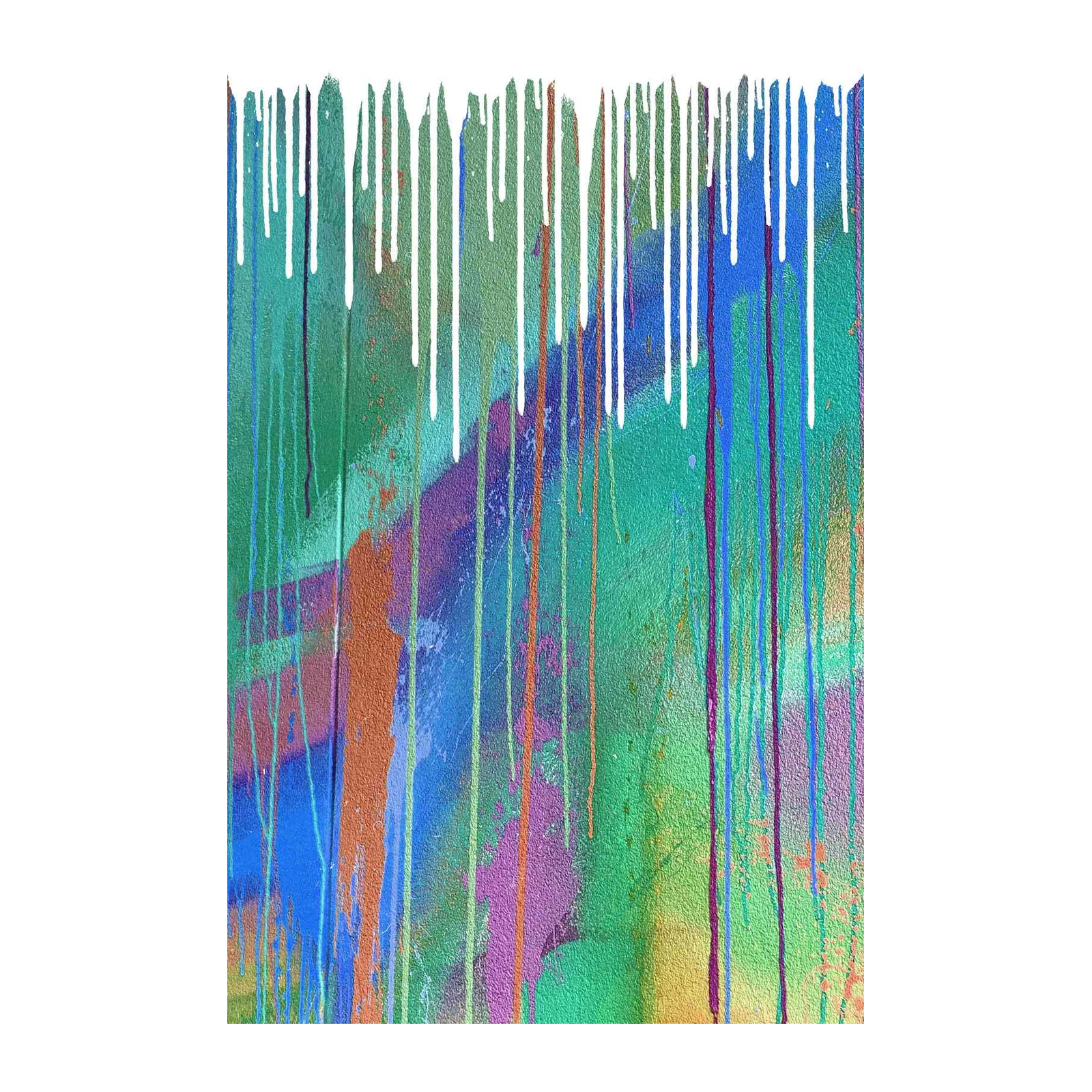 Vibrant Drip Abstract Wall Art Wall Art