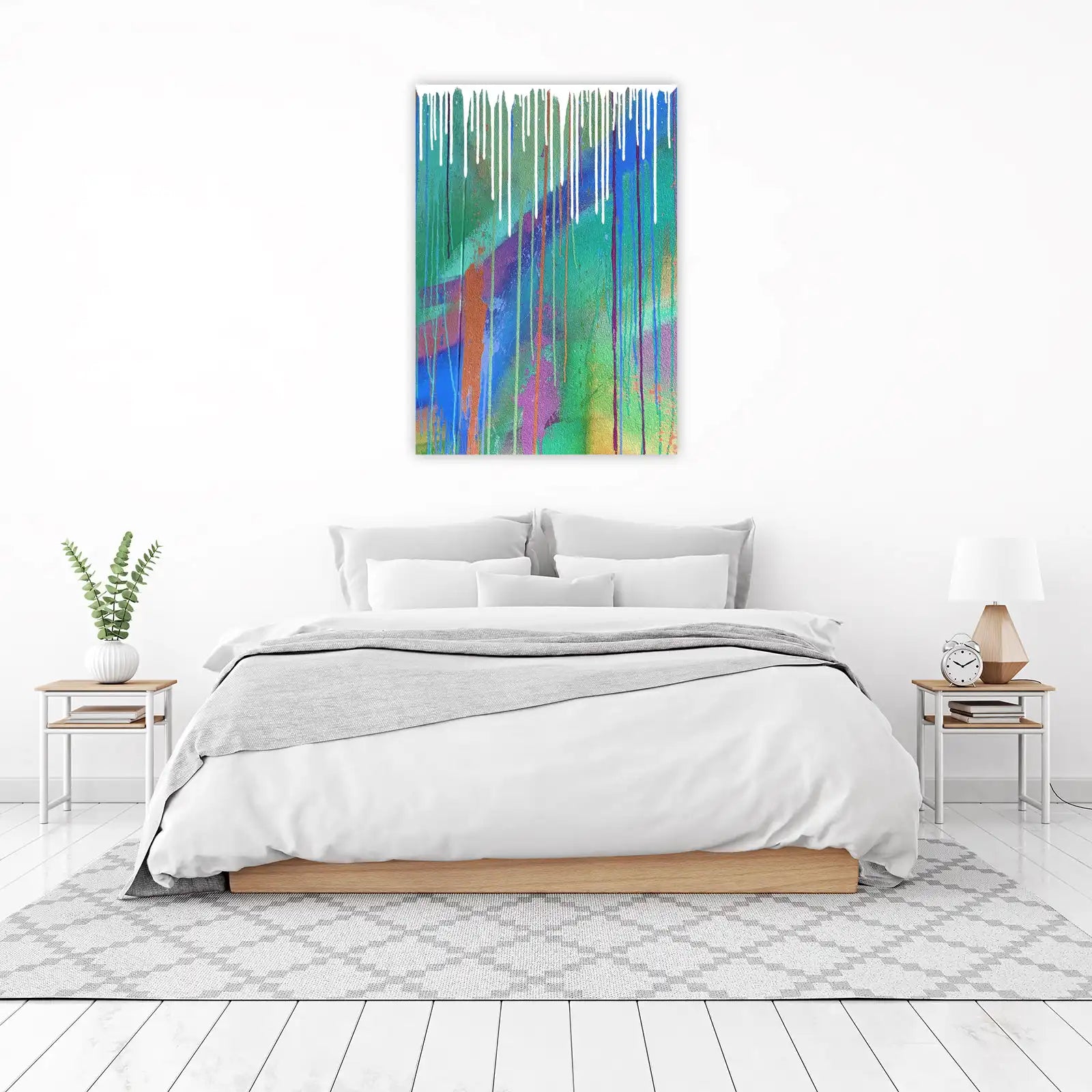 Vibrant Drip Abstract Wall Art Wall Art