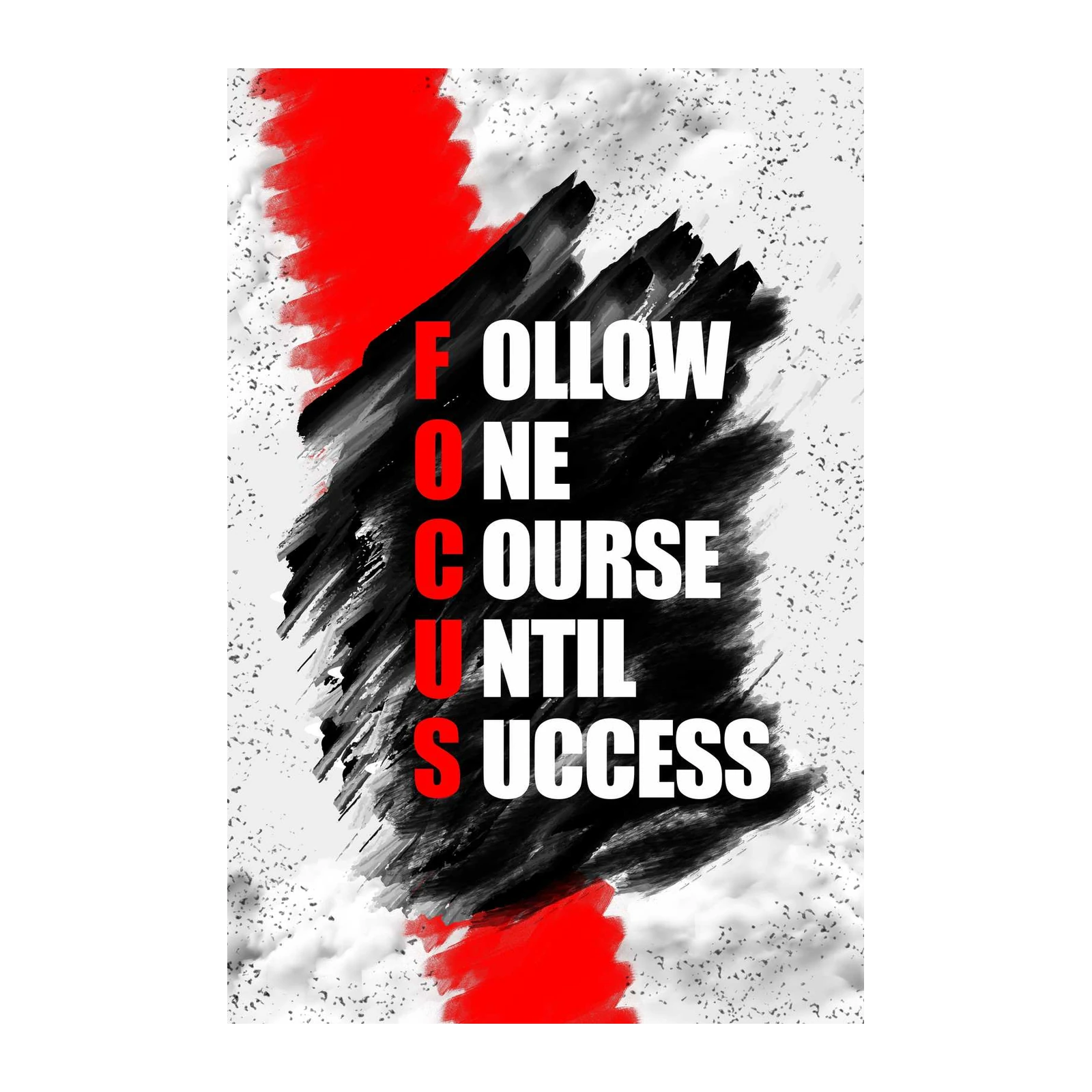 Inspirational "FOCUS" Motivational Wall Art Wall Art