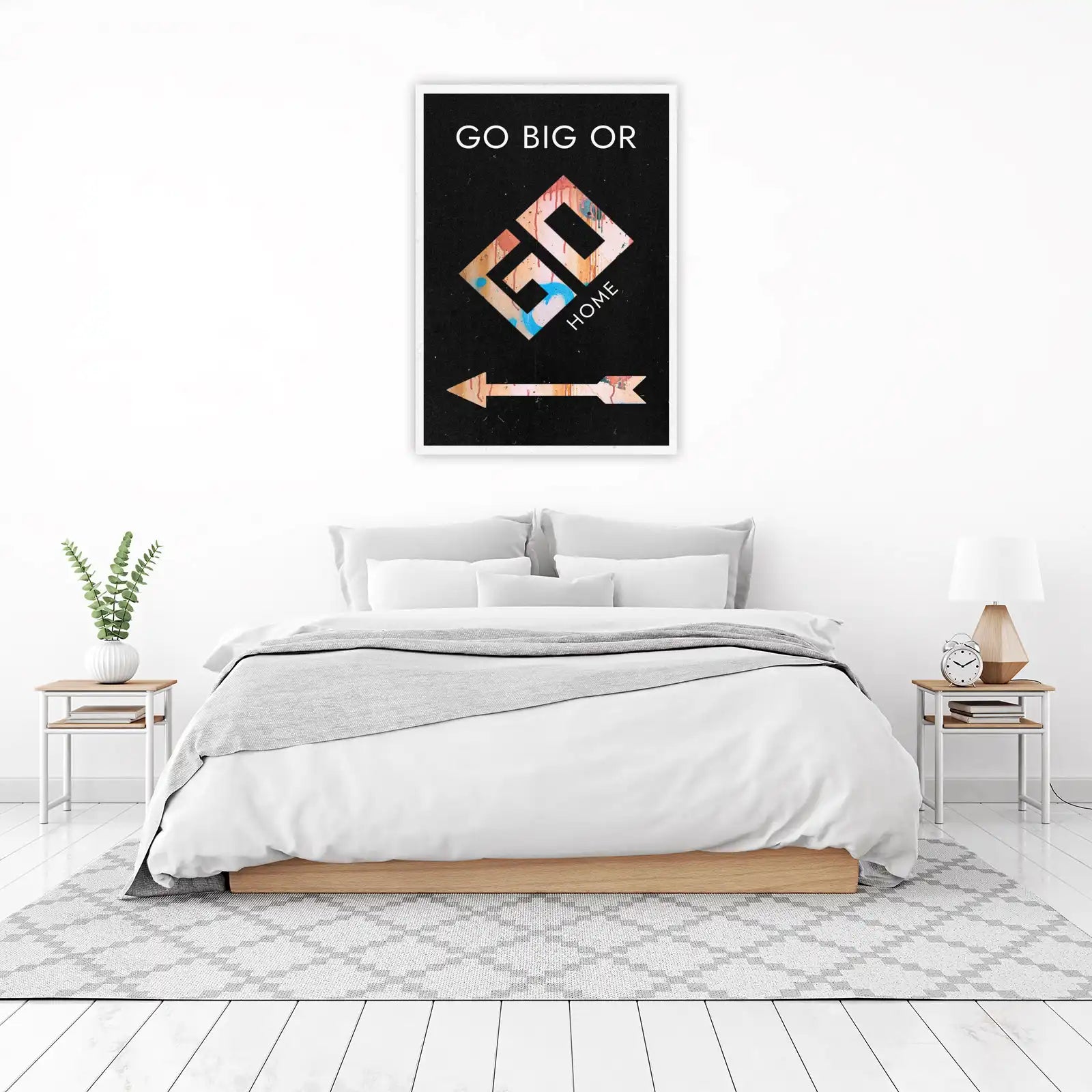 Go Big or Go Home Graffiti Wall Art