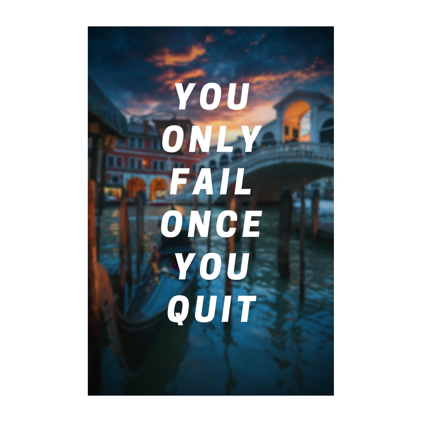Inspirational Venice Quote Wall Art