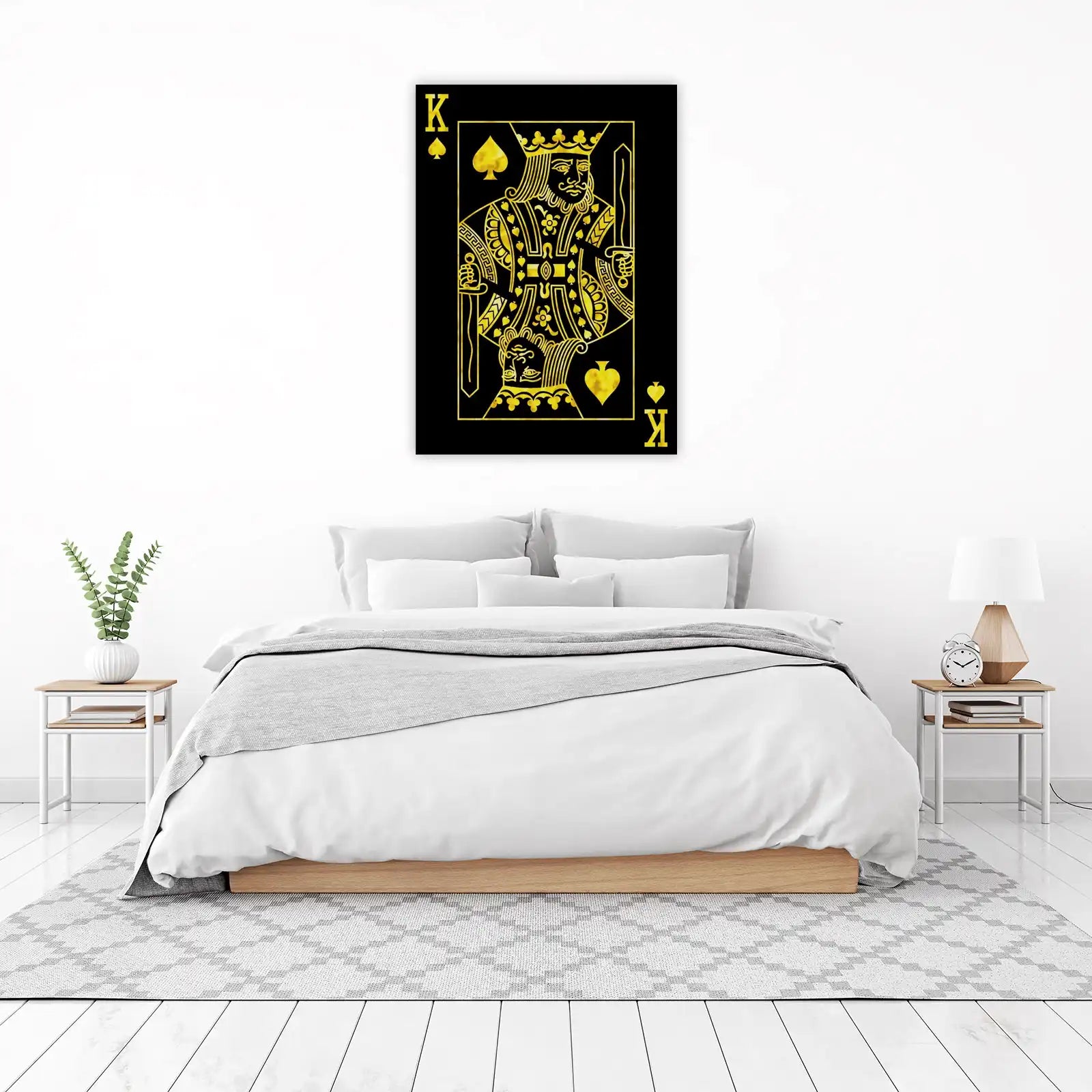 Luxury Gold King of Spades Wall Art