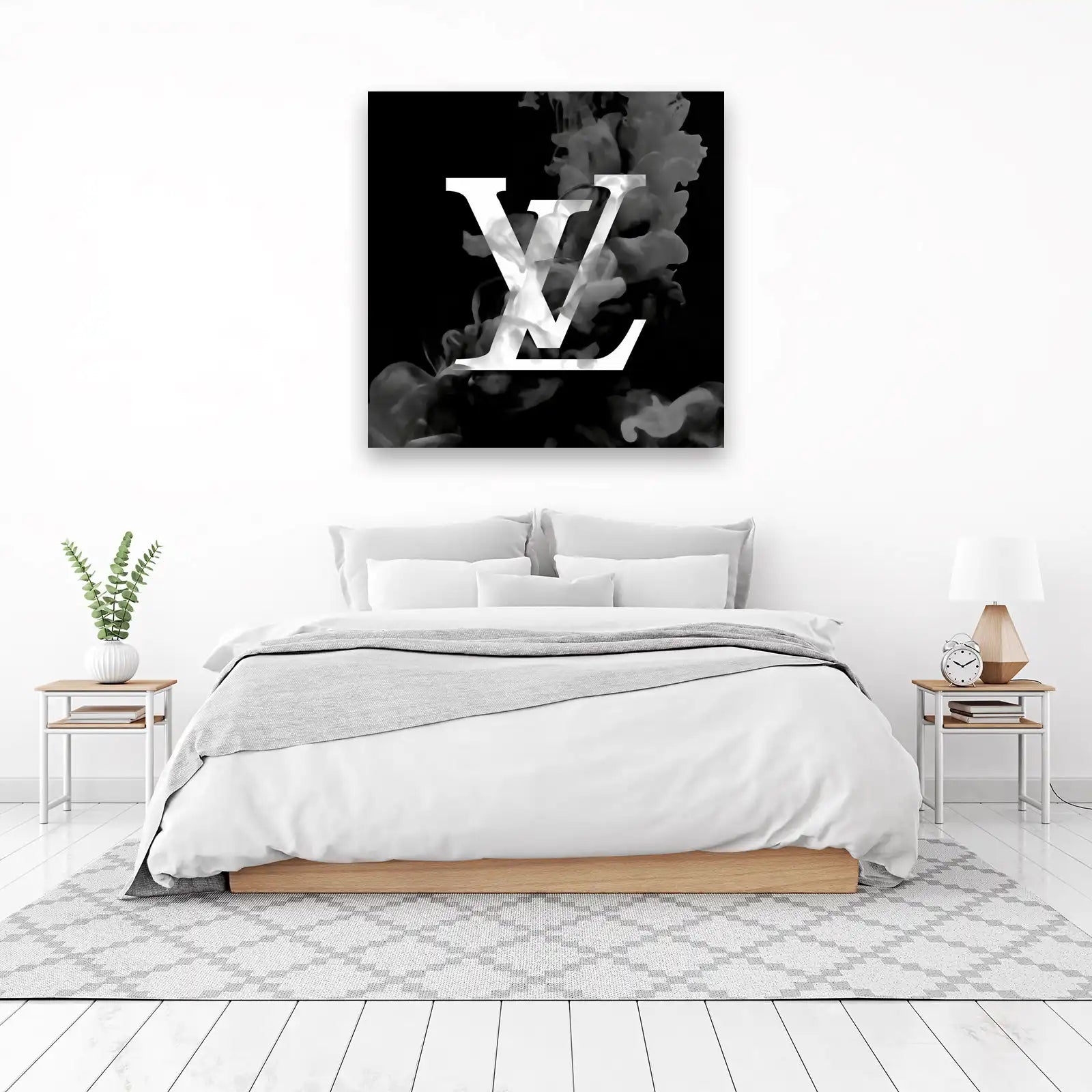 Monogram Smoke Luxury LV Wall Art
