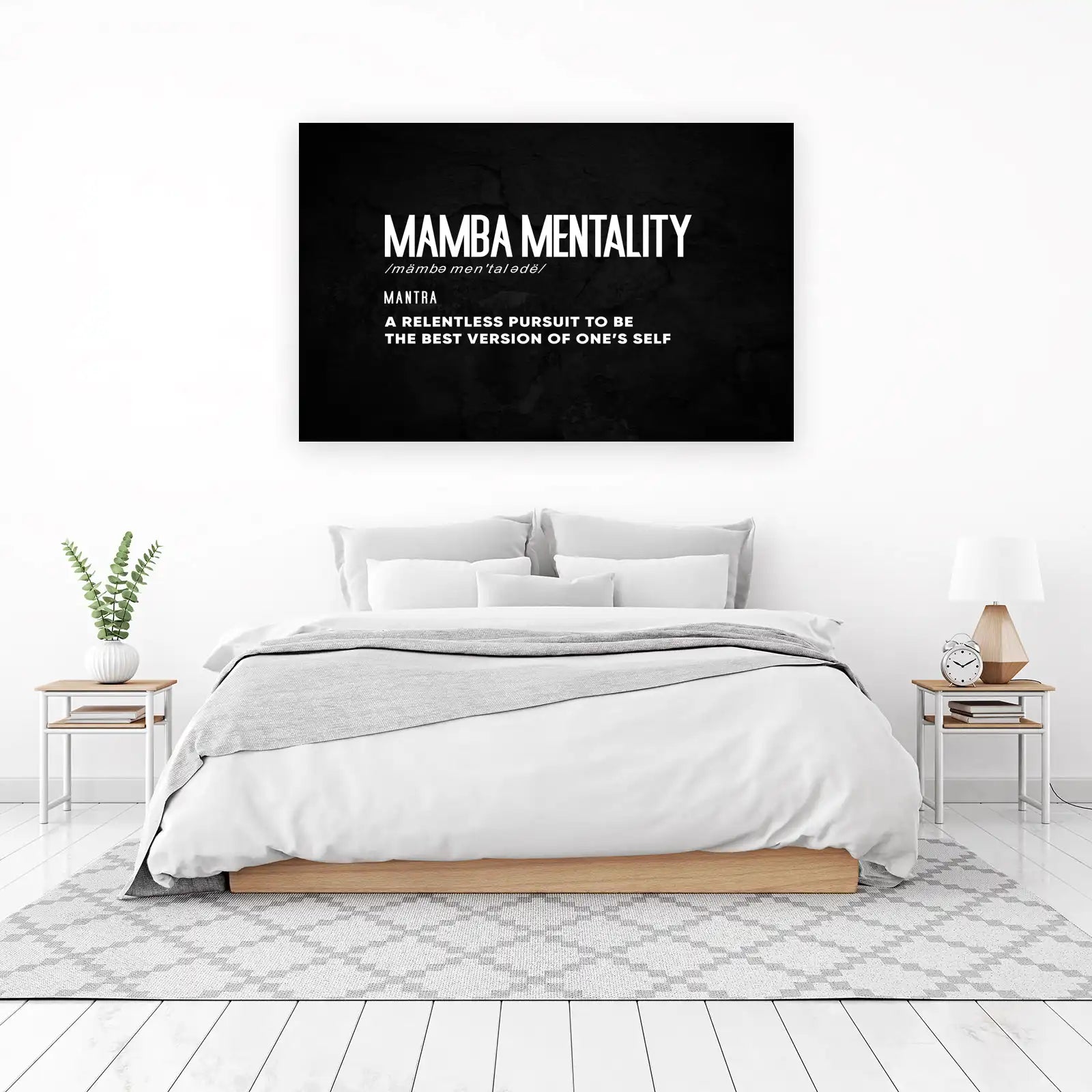 Mamba Mentality Motivational Wall Art