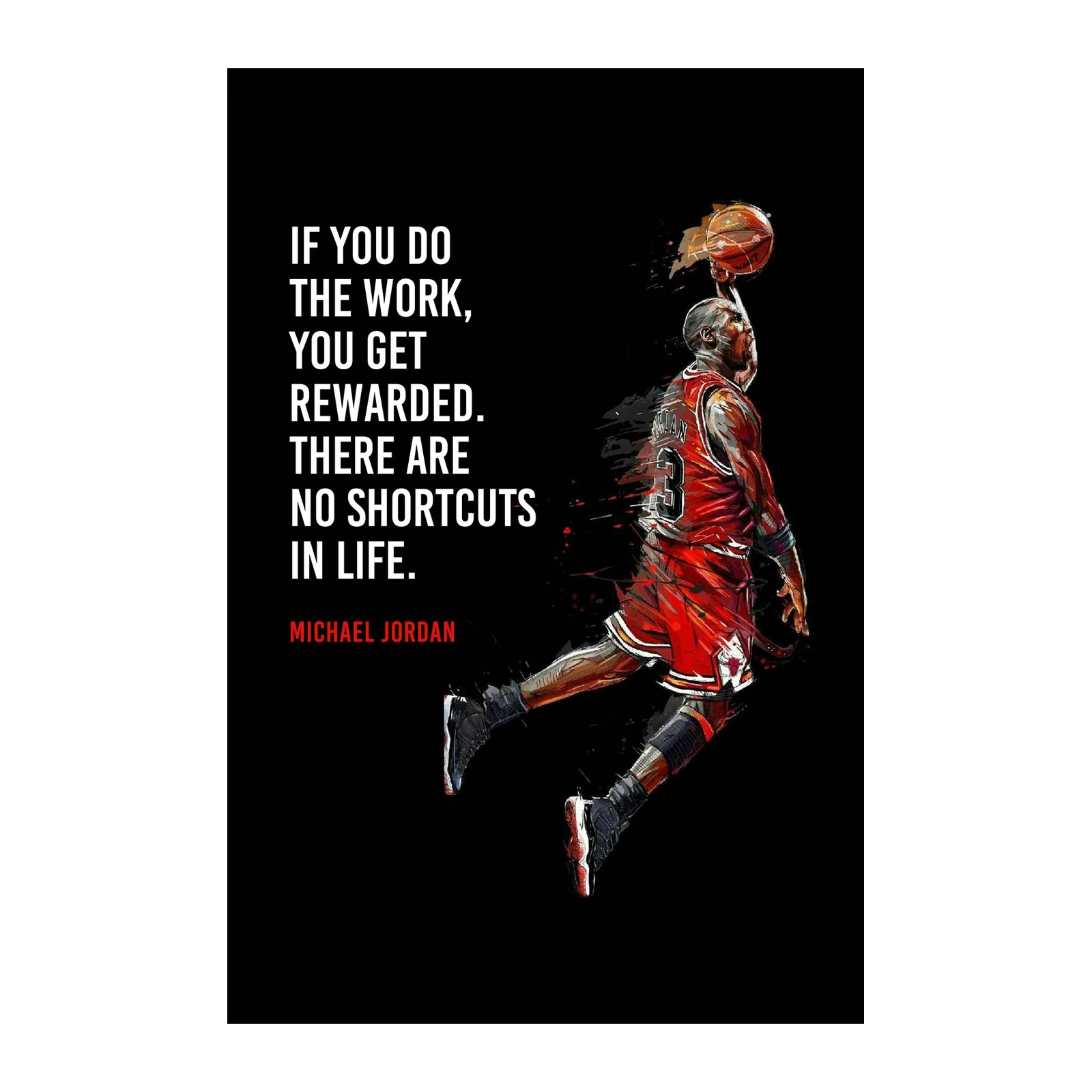 Michael Jordan Motivational Quote Wall Art