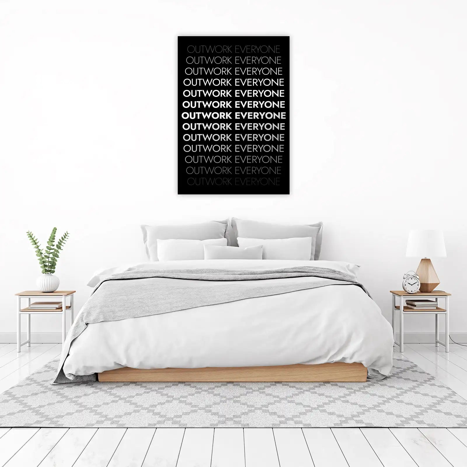 Motivational Outwork Everyone Wall Art Wall Art