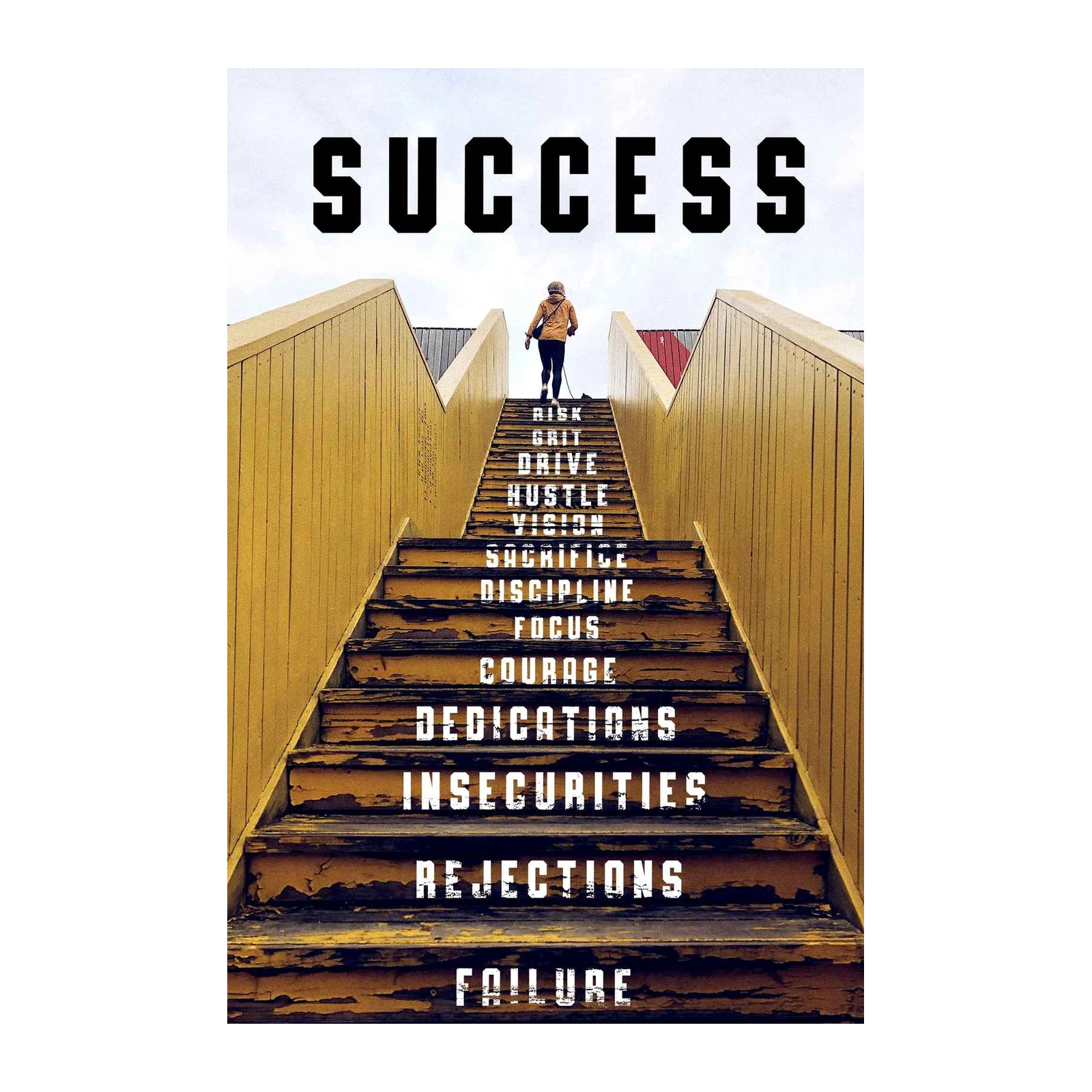 Success Steps Motivational Wall Art Wall Art